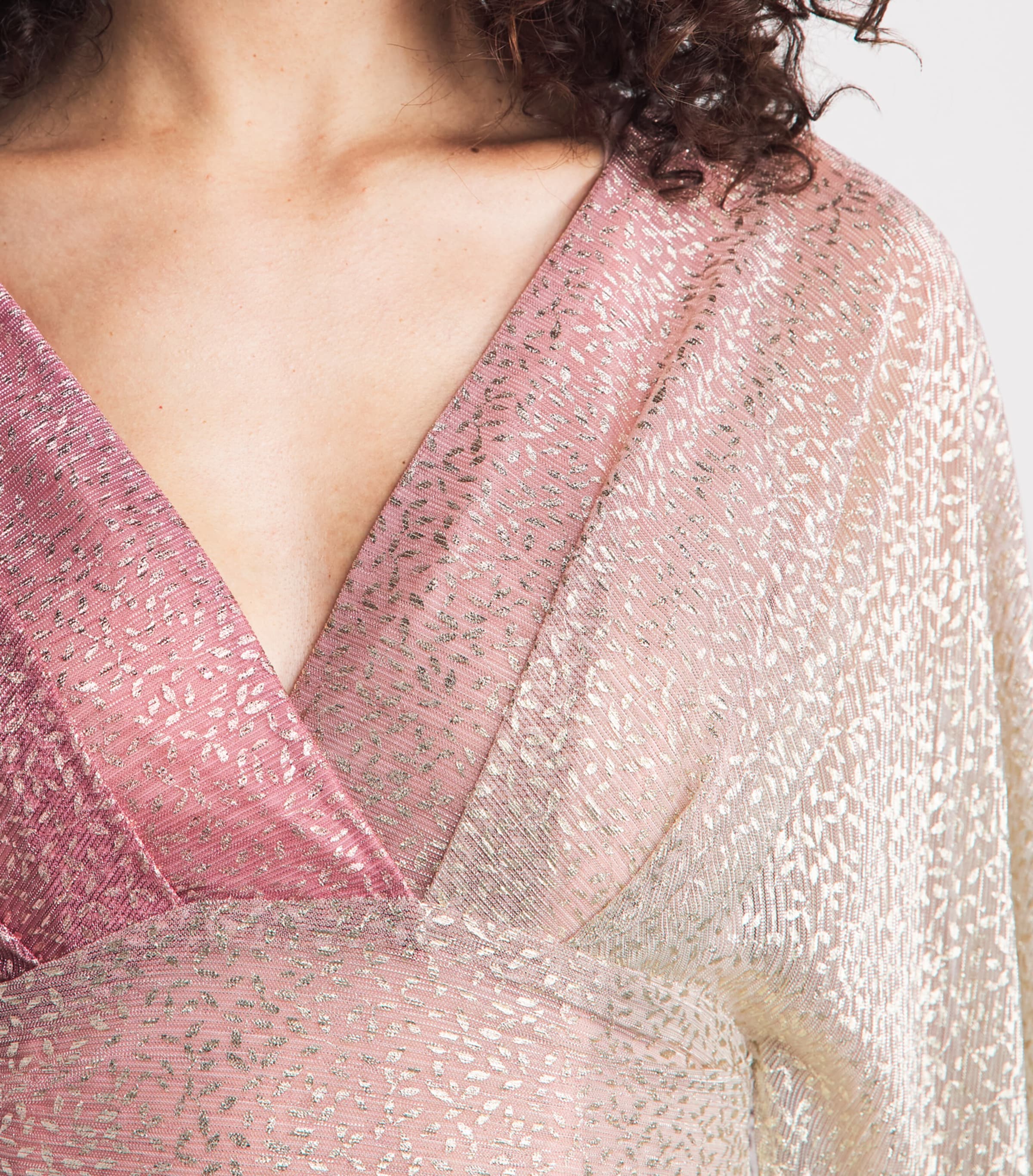 Talbot Runhof Womens Ombré Voile Cape Gown Rose Image 3