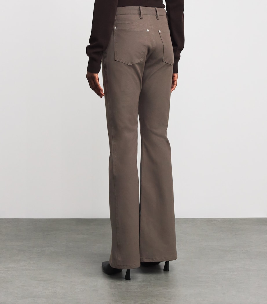Stretch-Gabardine Bond Trousers MUSHROOM Image 4