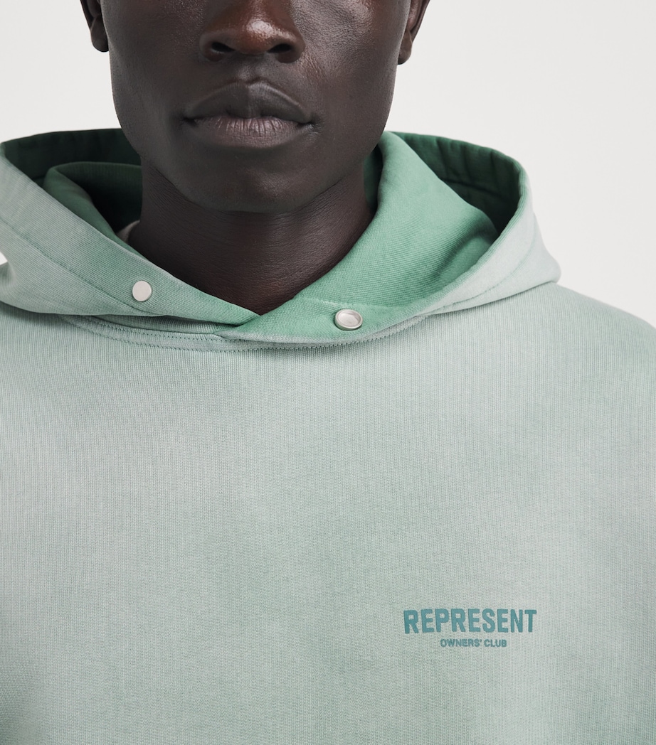 Represent Mens Owners Club Hoodie Washed Aloe Image 3