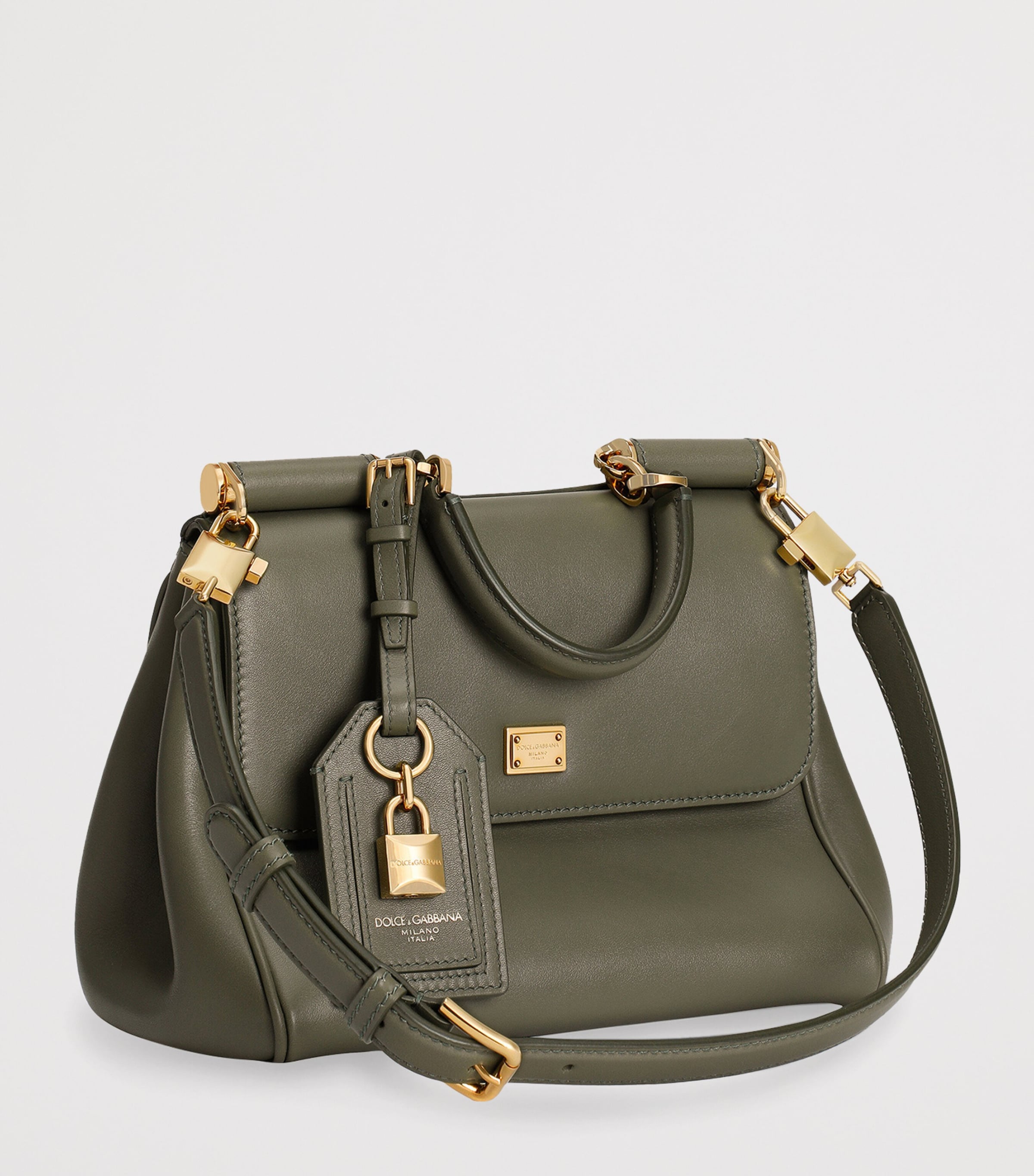 Leather My Sicily Top-Handle Bag 80560-DARK GREE Image 5