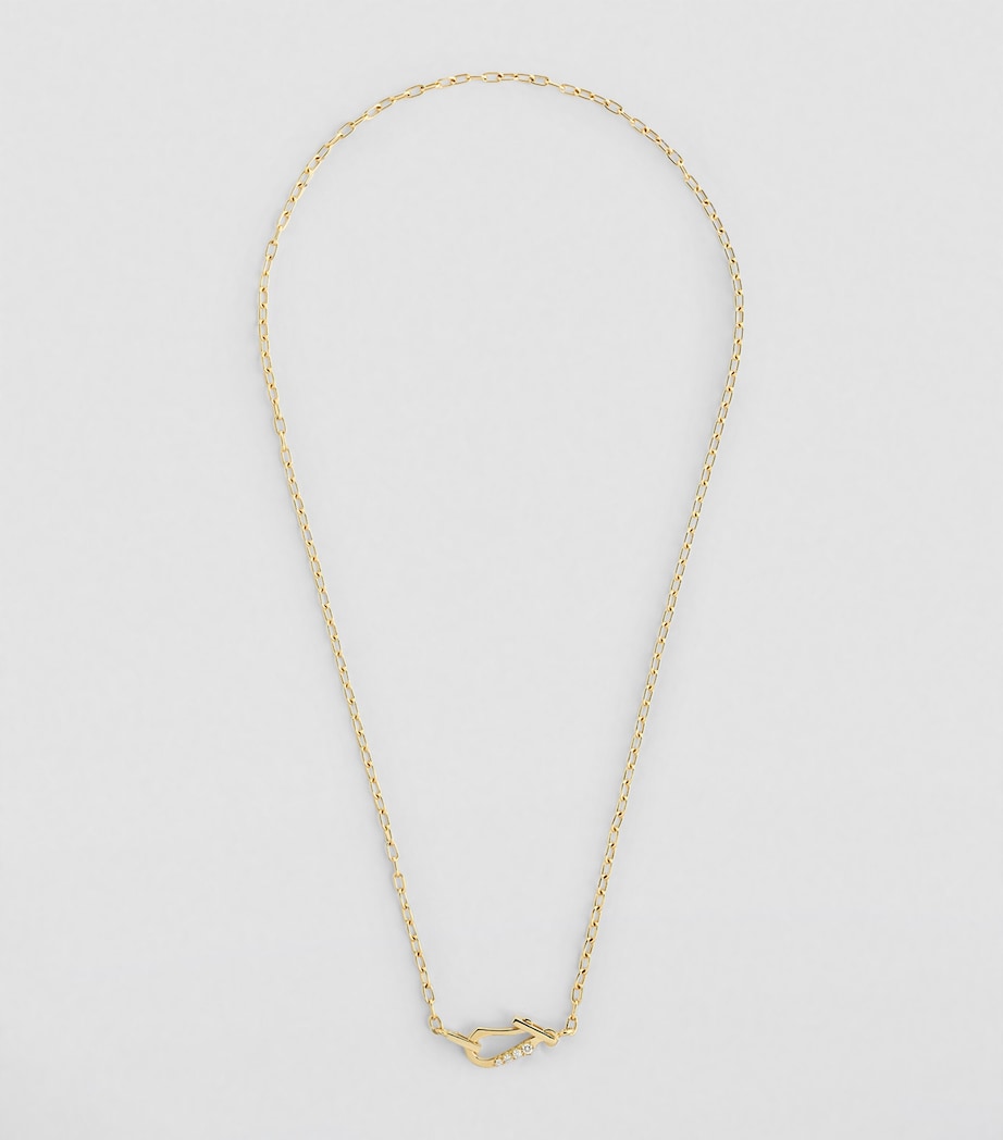 Jade Trau Yellow Gold and Diamond Lola Necklace Yellow Gold Image 2
