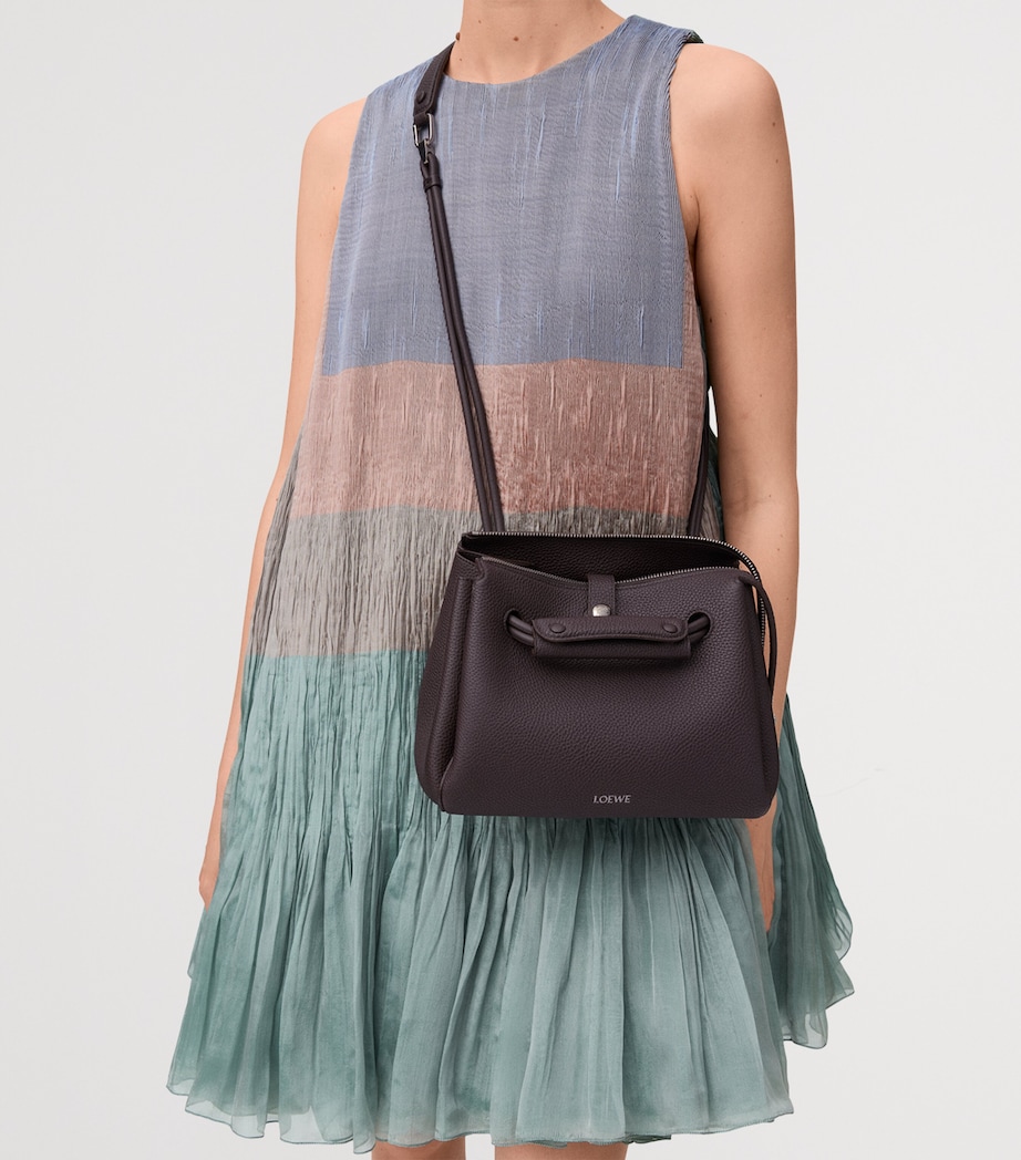 Small Calfskin Madrid Shoulder Bag DARK EBONY Image 15