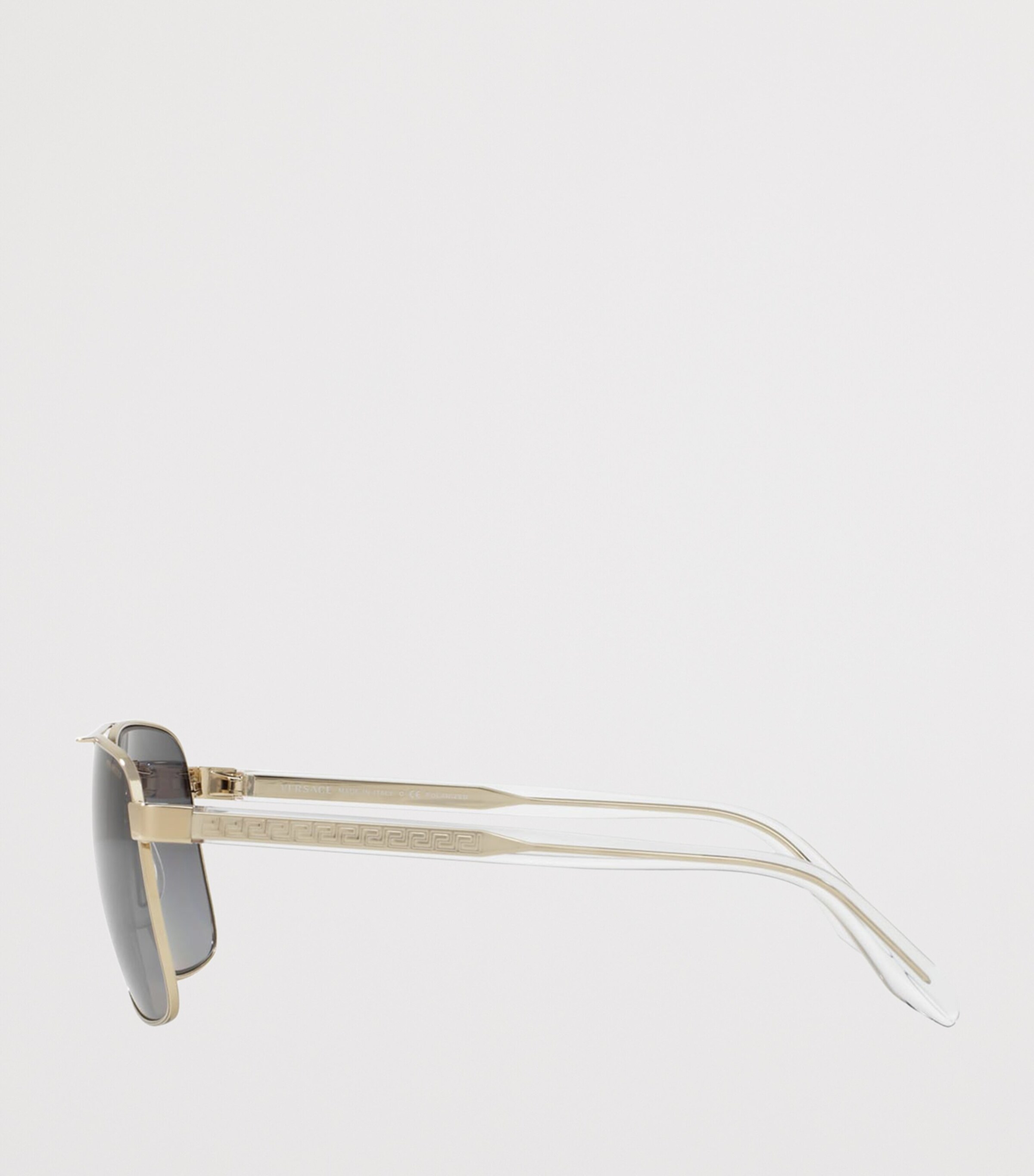 Versace Steel Square Sunglasses Gold Image 3