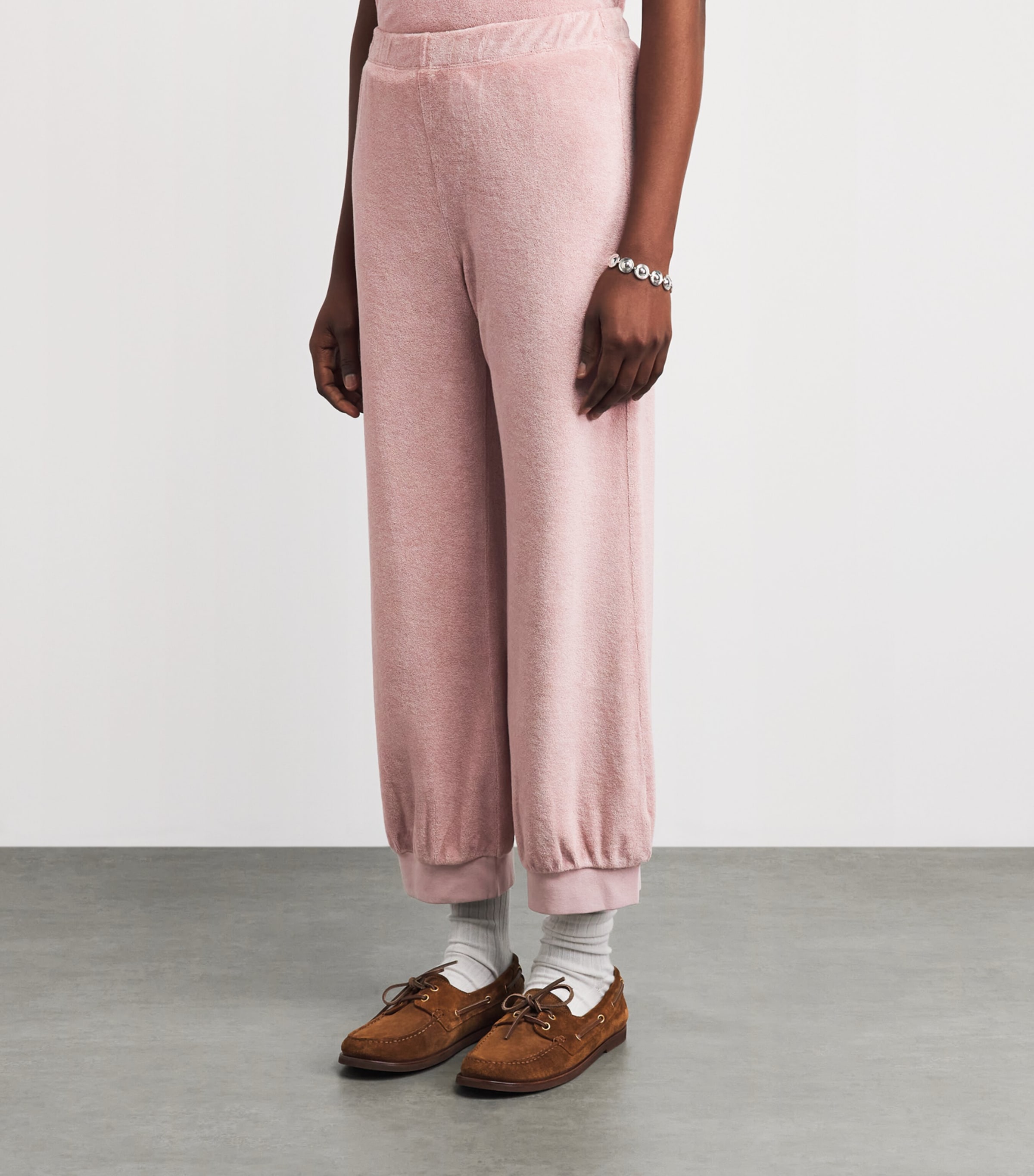 Suzie Kondi Womens Cotton-Blend Harem Sweatpants Blush Image 5