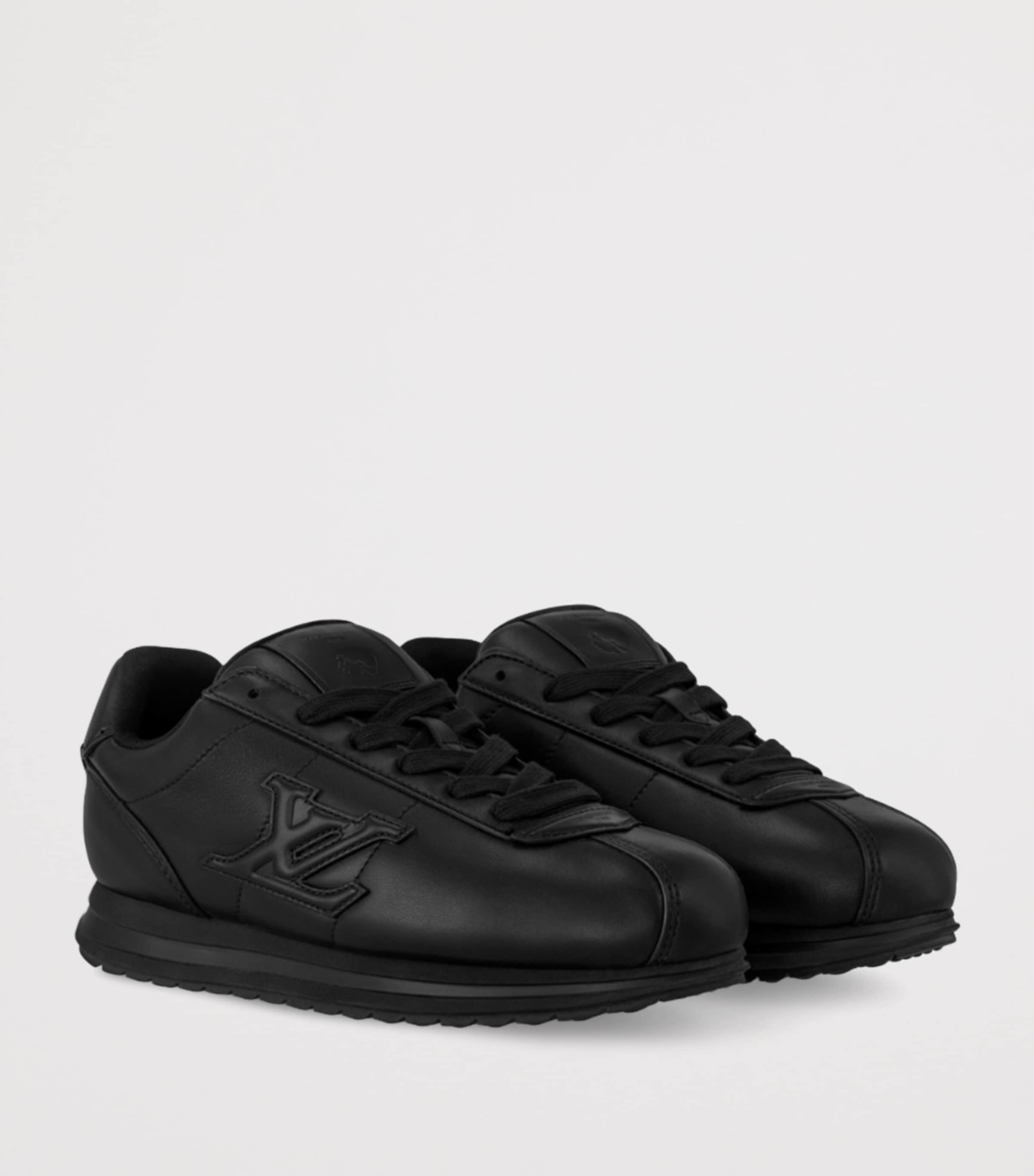 Leather Buttersoft Low-Top Sneakers BLACK Image 3