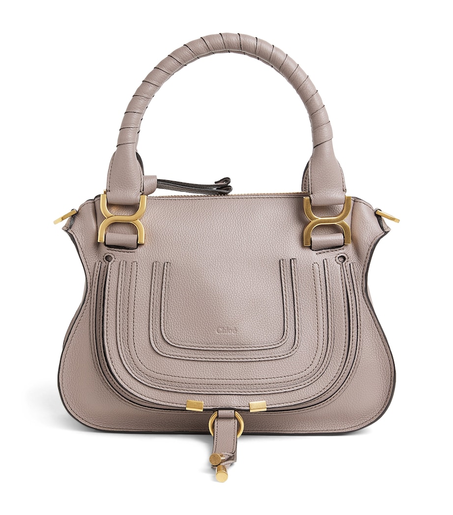 Small Leather Marcie Top-Handle Bag TWILIGHT PURPLE Image 1