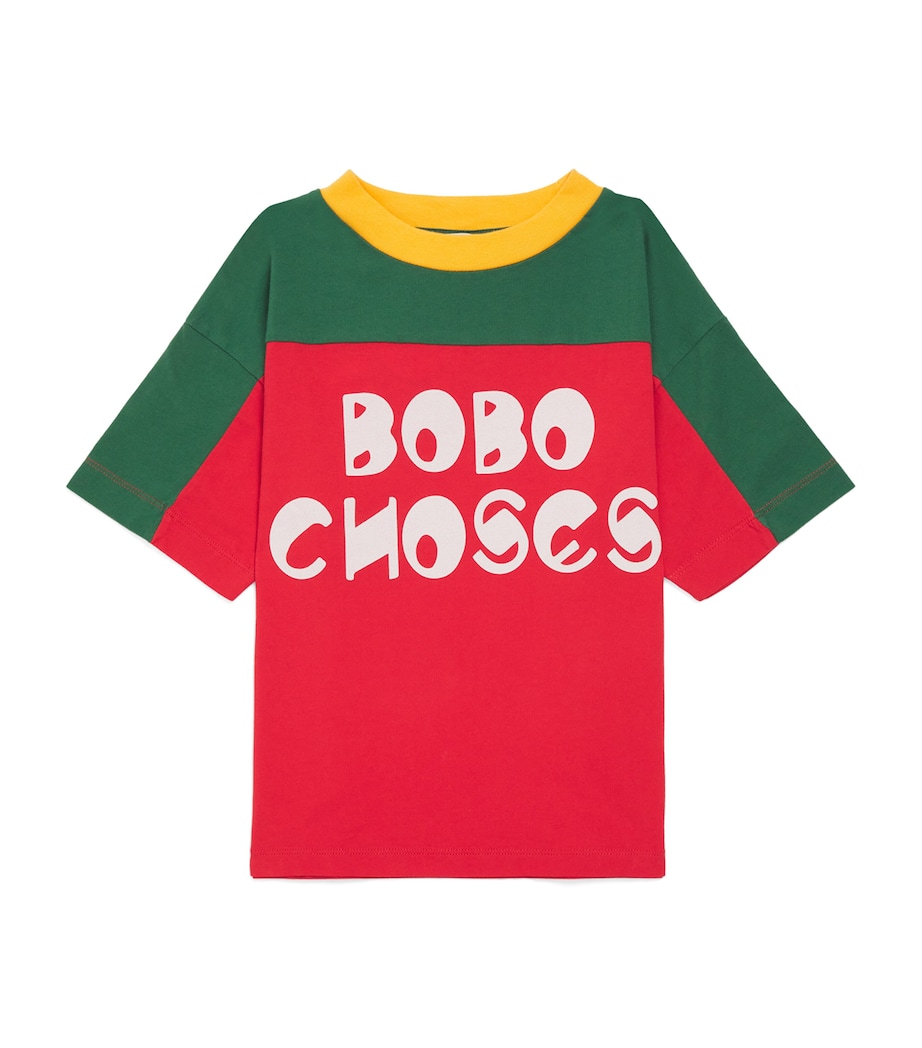 Bobo Choses Cotton Colour-Block Logo T-Shirt (2-13 Months) Image 1