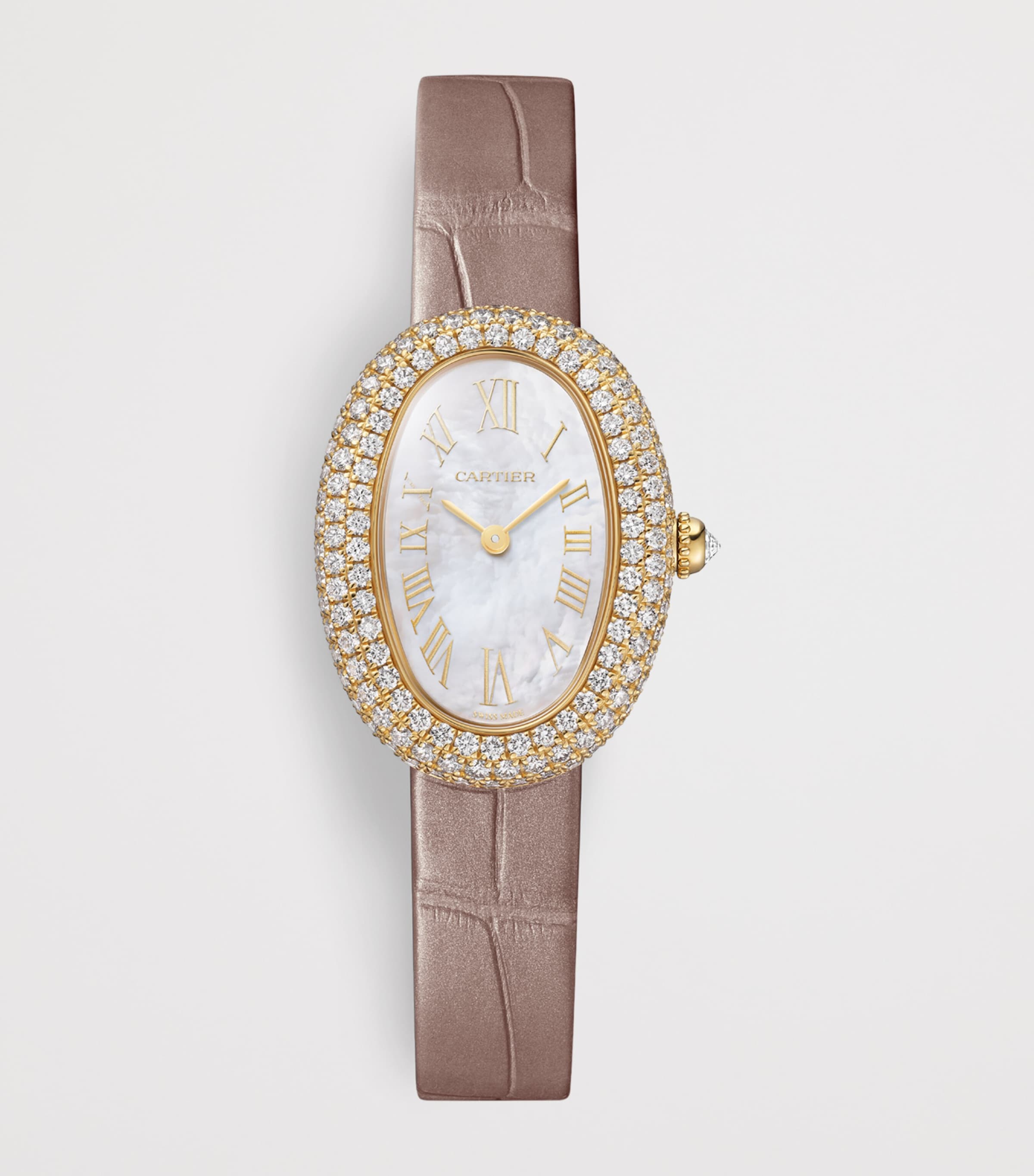 Small Yellow Gold and Diamond Baignoire Watch 23.1mm YELLOW GOLD Image 5