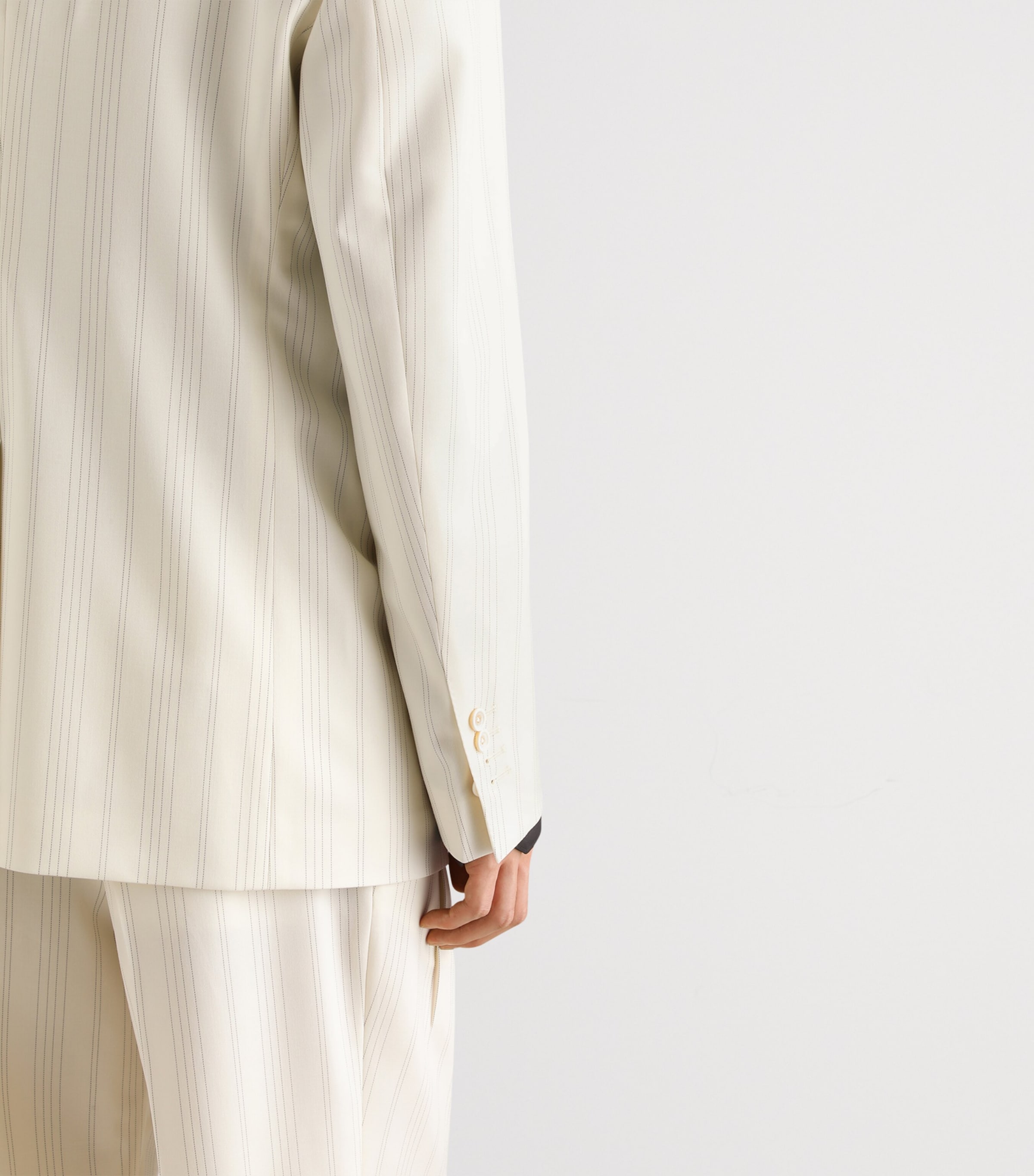 Dolce&Gabbana Mens Virgin Wool Pinstripe Double-Breasted Blazer Striped Image 5