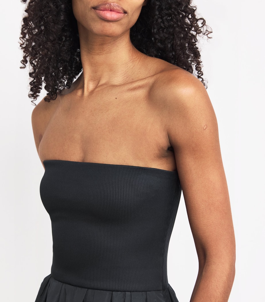 Strapless Midi Dress BLACK Image 7