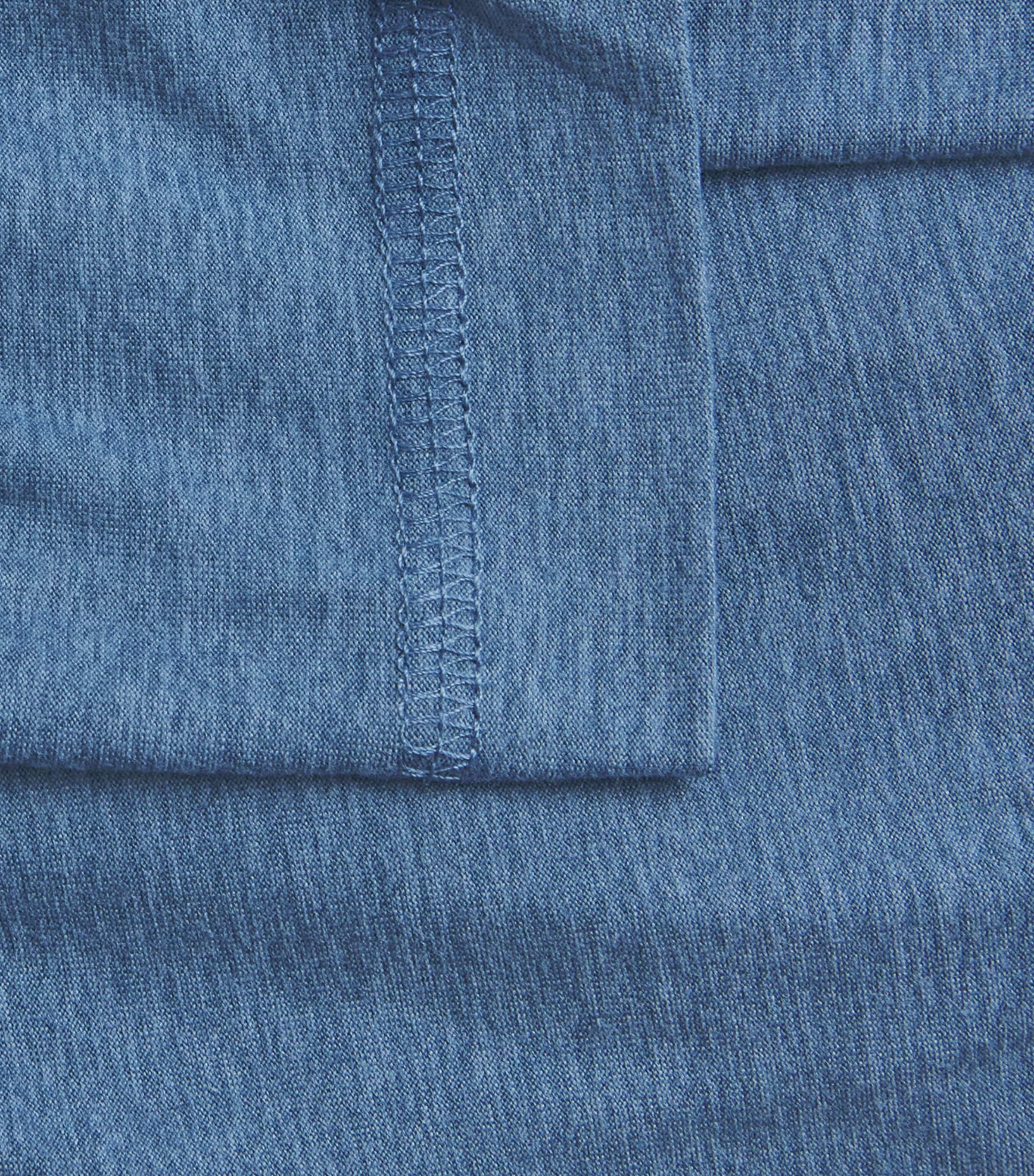 VUORI Mens Strato Tech Hoodie Hpb Pool Blu Heather Image 5
