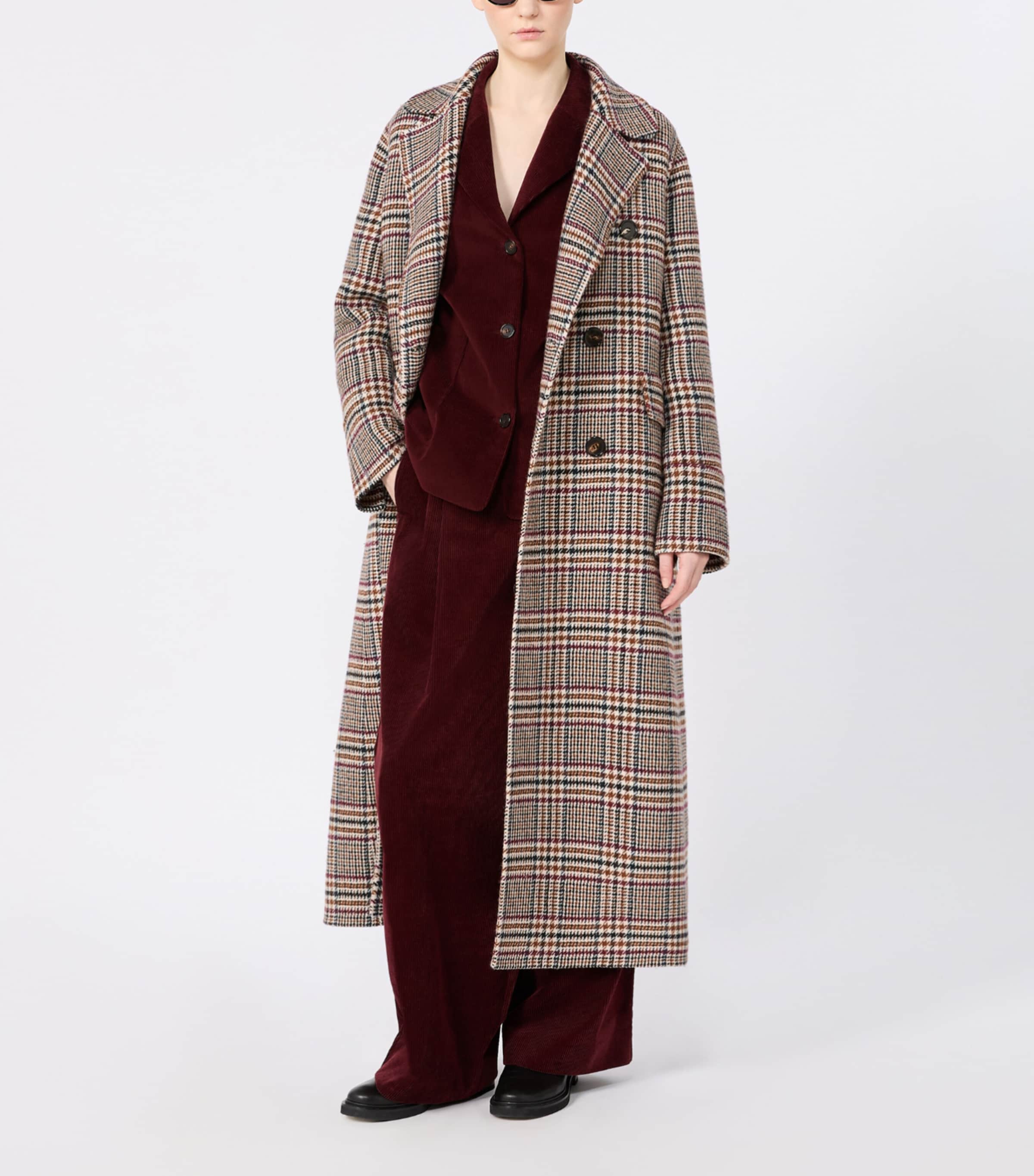 Max Mara Womens Corduroy Cotton Jacket Bordeaux Image 4