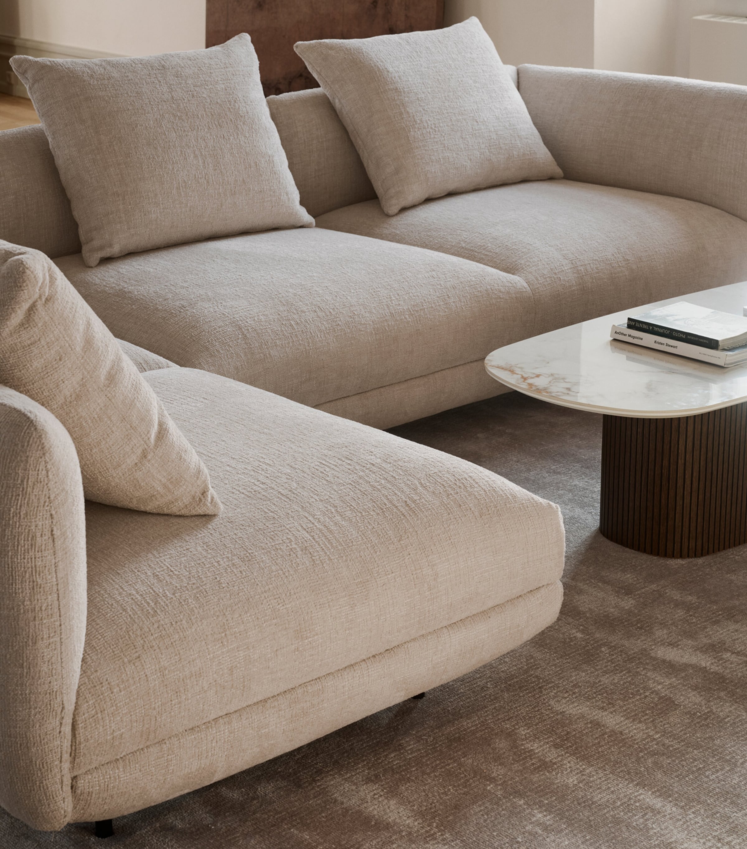 BoConcept Salamanca Corner Sofa Cream Image 3