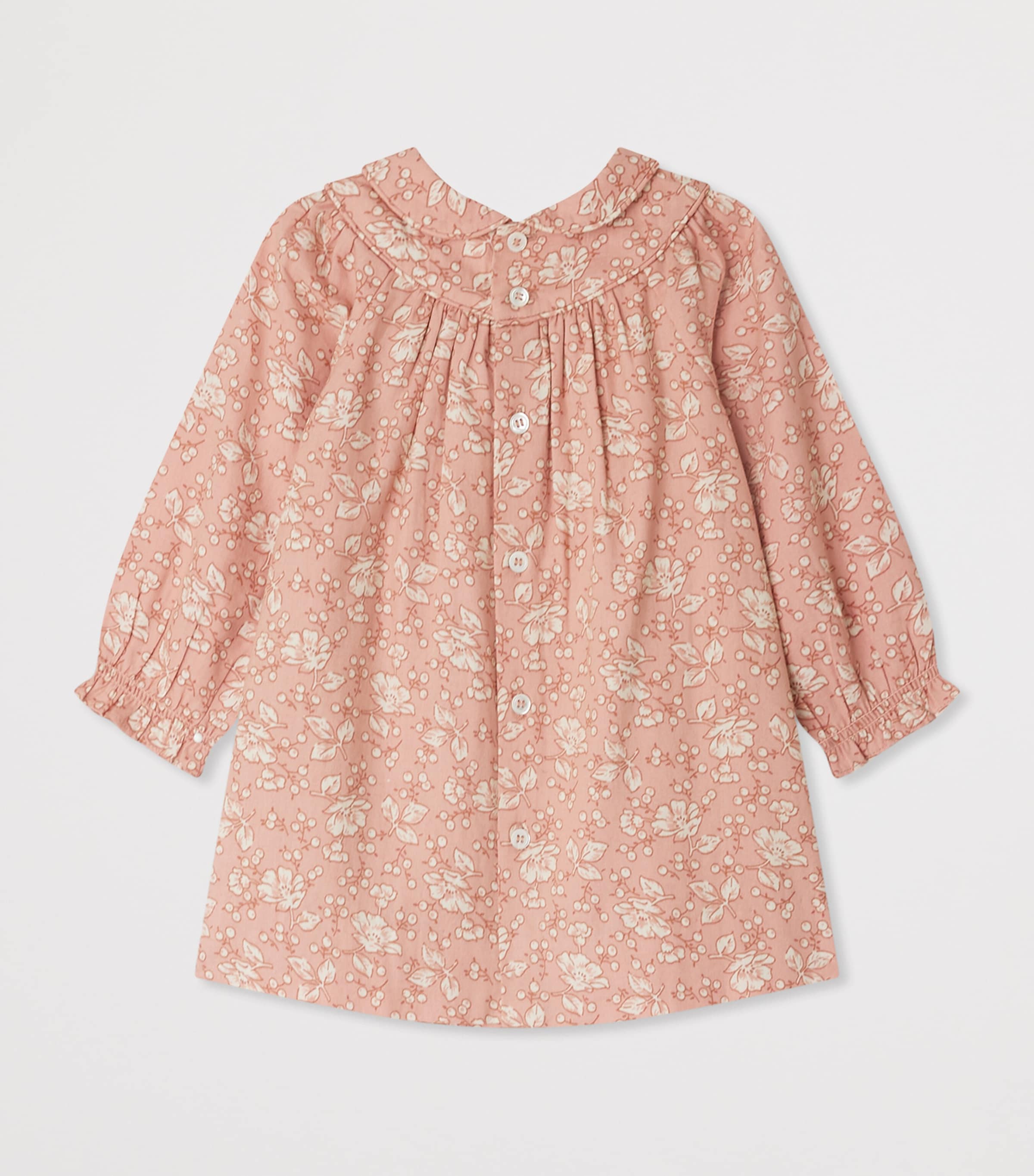 Cotton Floral Dress (6-18 Months) FL ROSE FARD Image 2