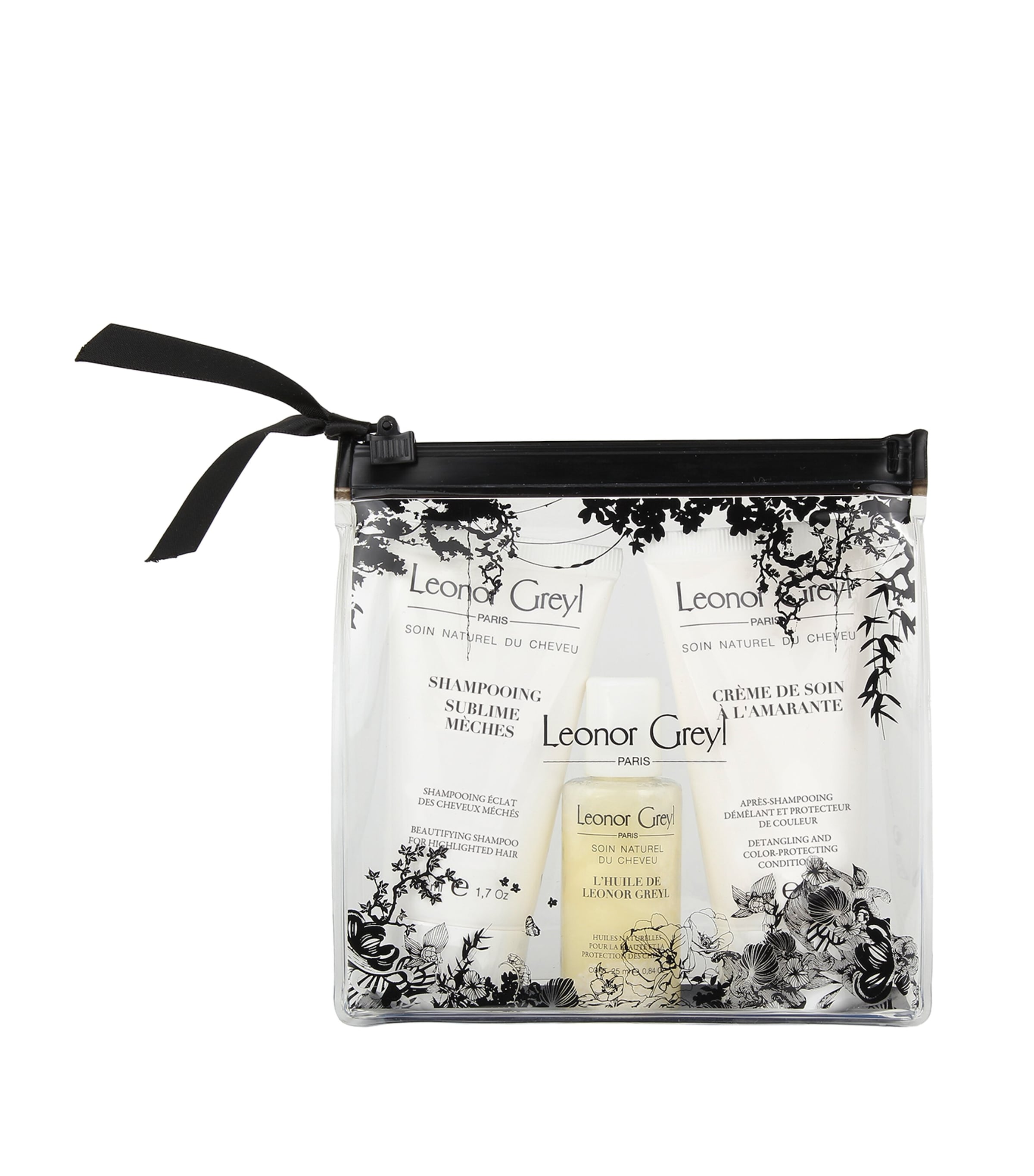 Leonor Greyl Luxury Travel Bag For Coloured Hair Set In White