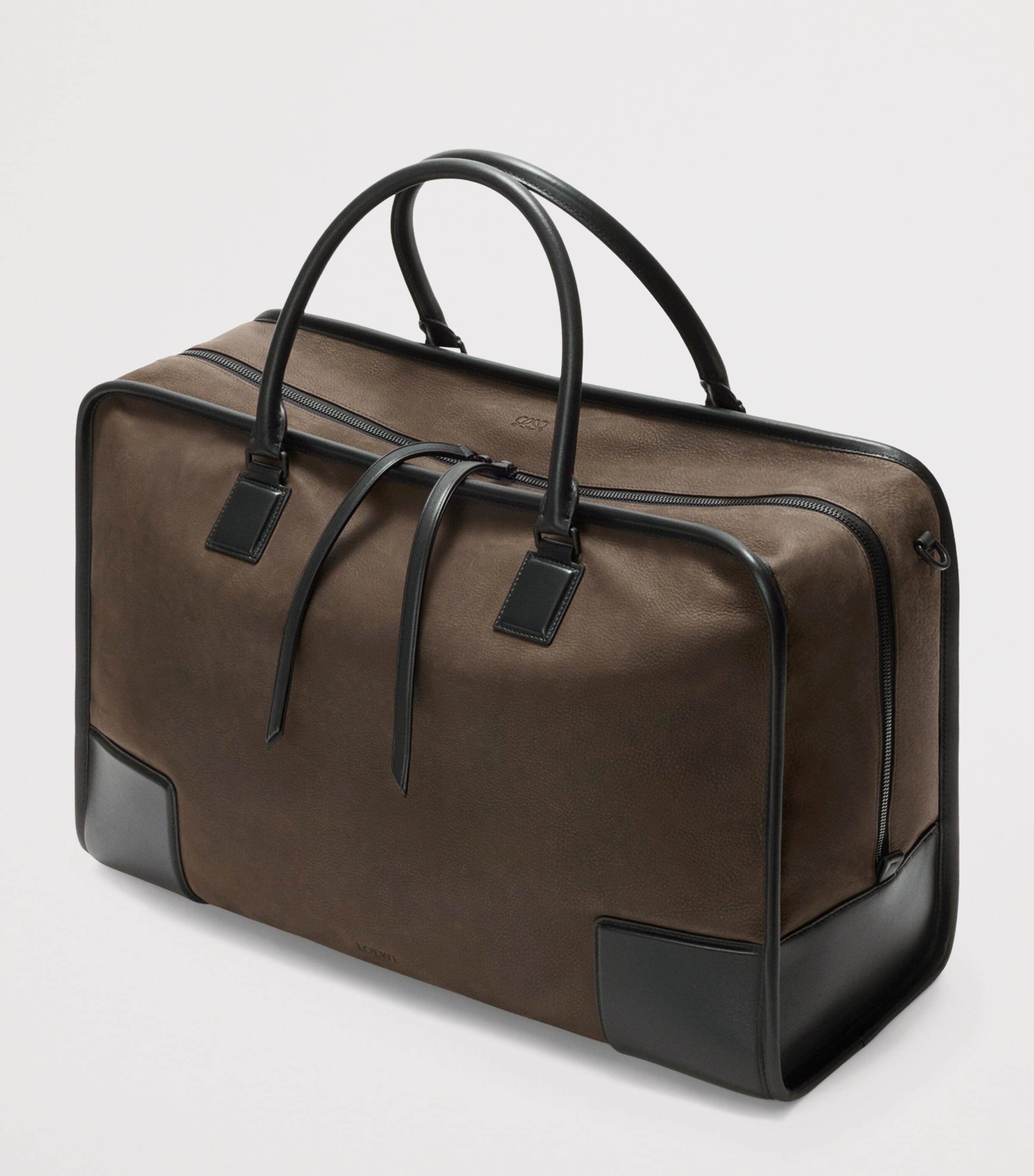 LOEWE Large Leather Amazona 180 Duffle Bag Khaki Image 3