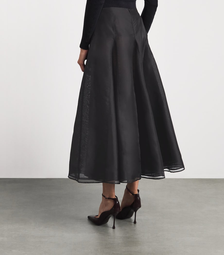Herskind Womens Greta Silk Skirt Black Image 5
