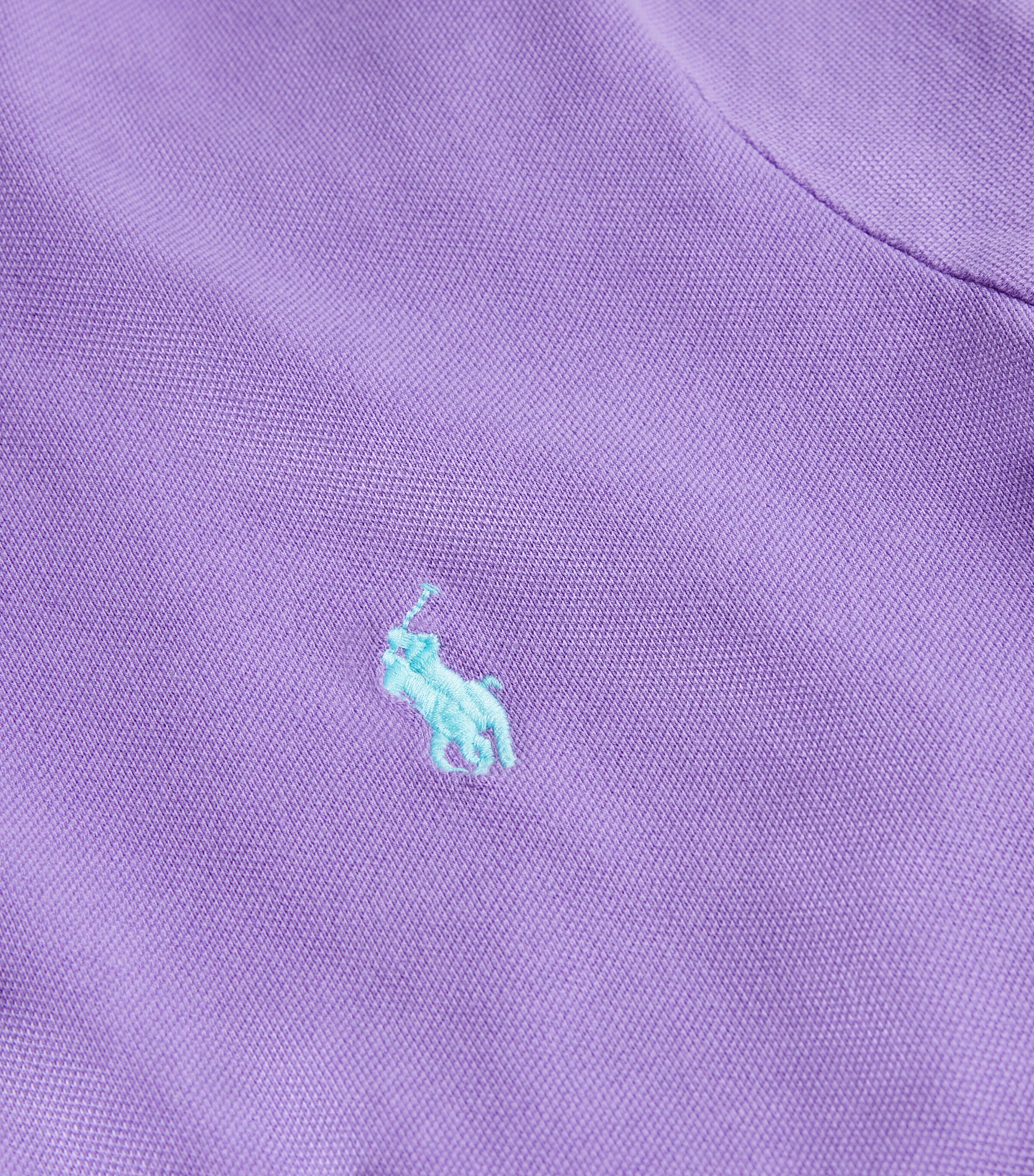Polo Ralph Lauren Womens Stretch-Cotton Julie Polo Shirt Purple Image 5