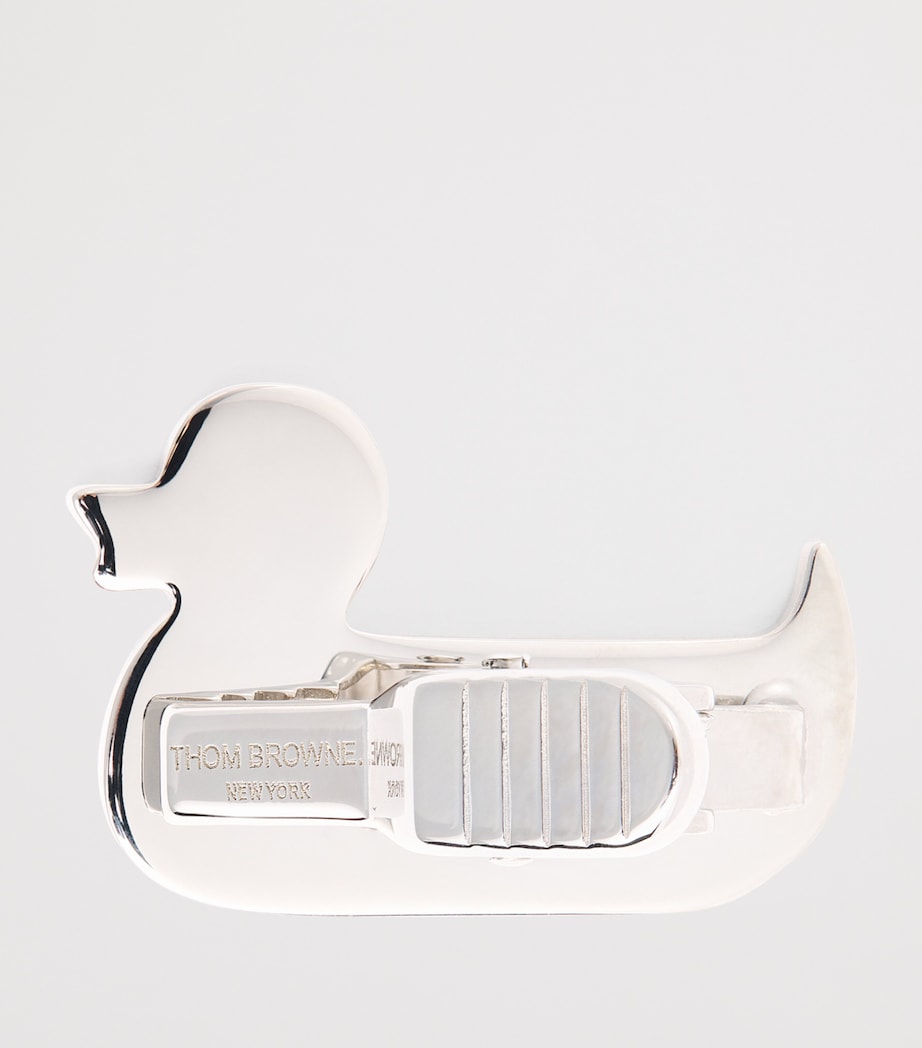 Sterling Silver Duck Tie Bar SILVER Image 4