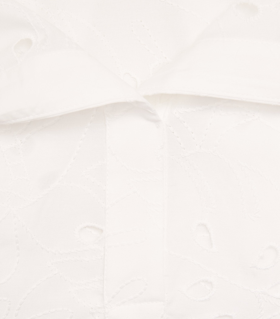 Broderie Lace Mini Dress 000 BLANC/WHITE Image 5