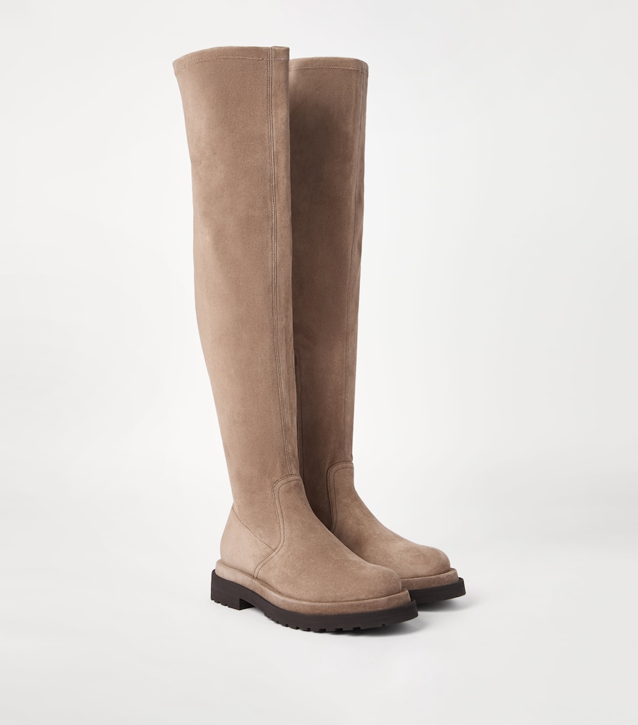 Suede Over-The-Knee Boots C4395 Image 2