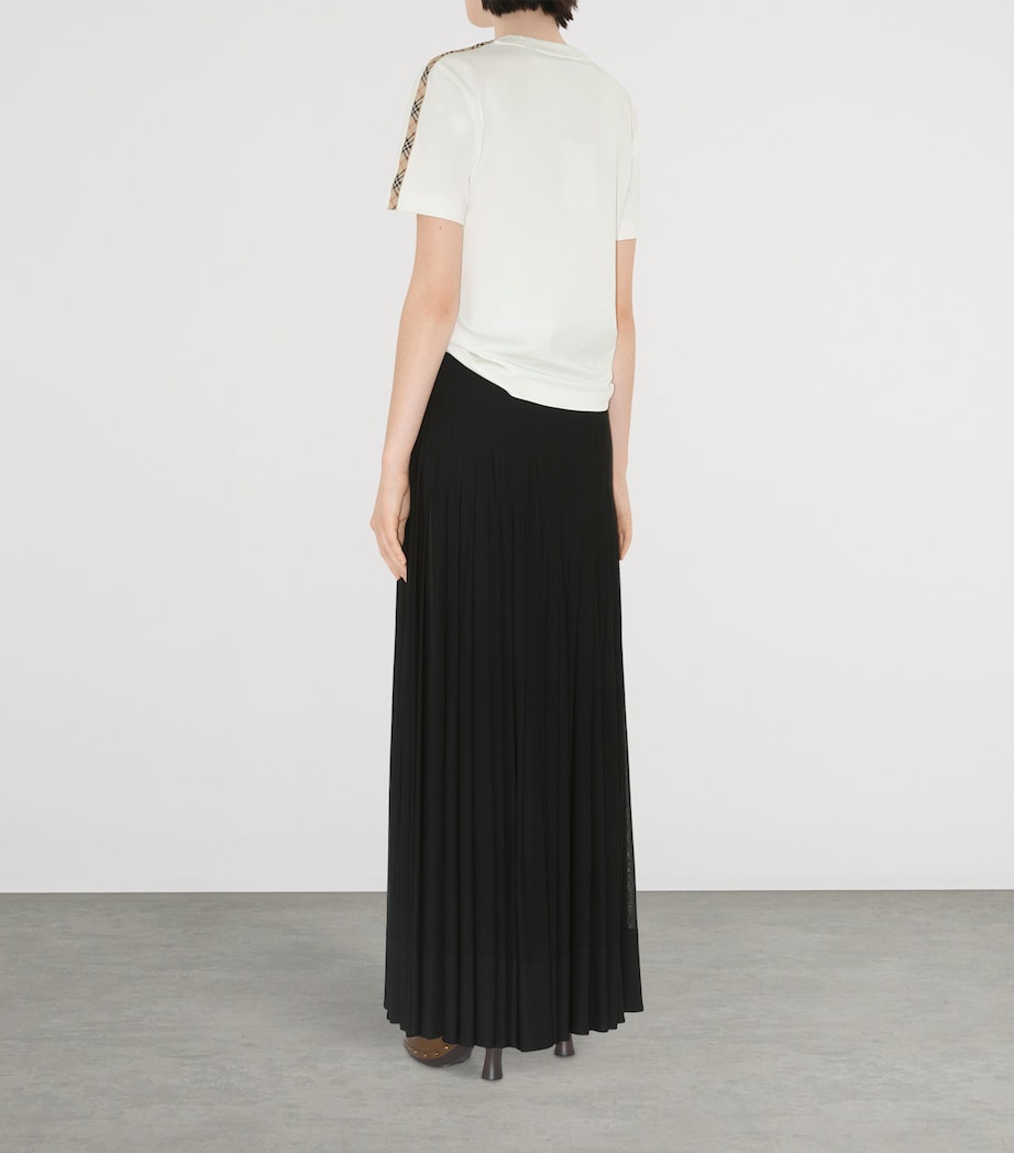 Cotton Stripe-Trim EKD T-Shirt CHALK Image 4