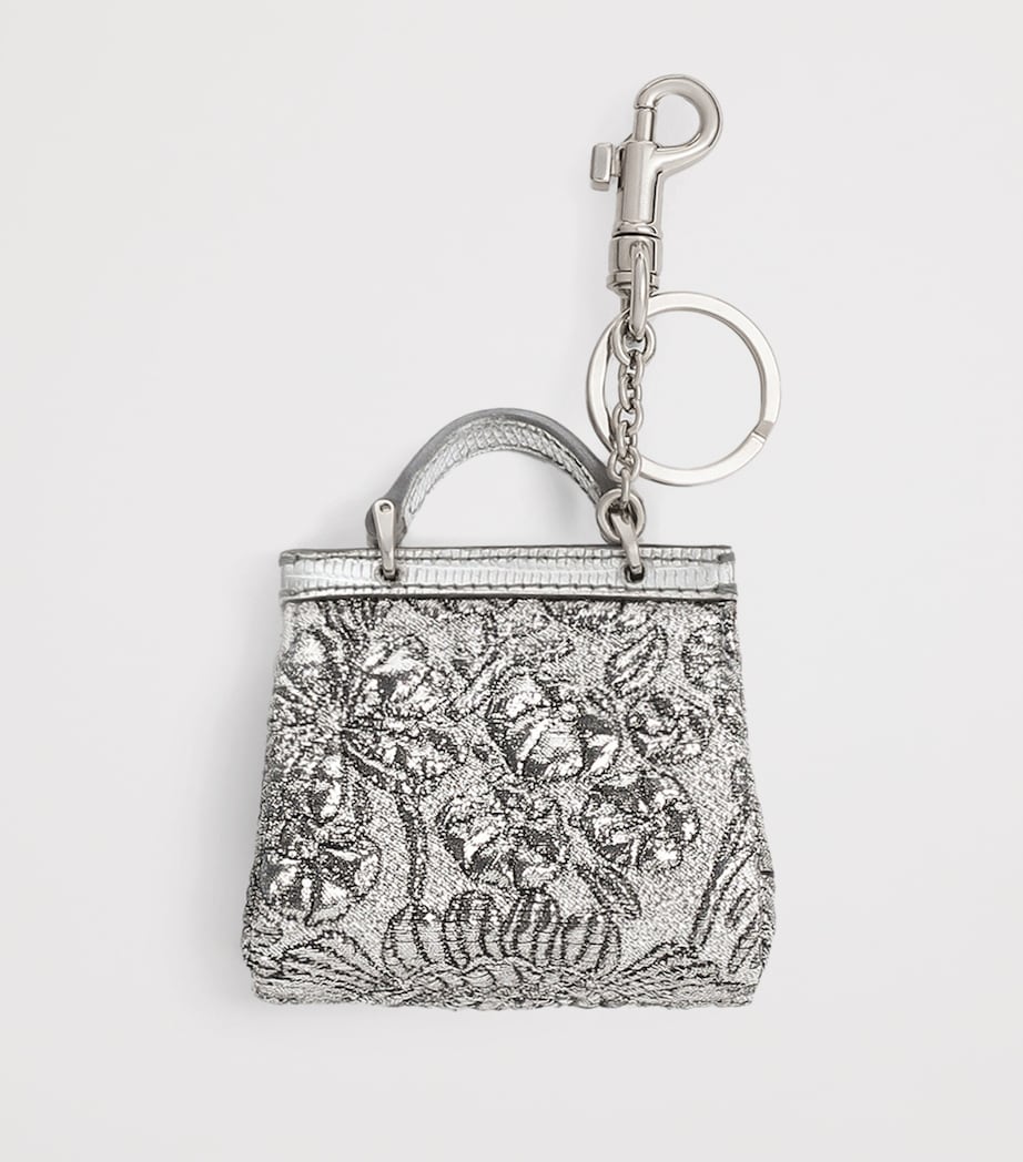 Embellished Brocade AirPods Case 80998-SILVER Image 4