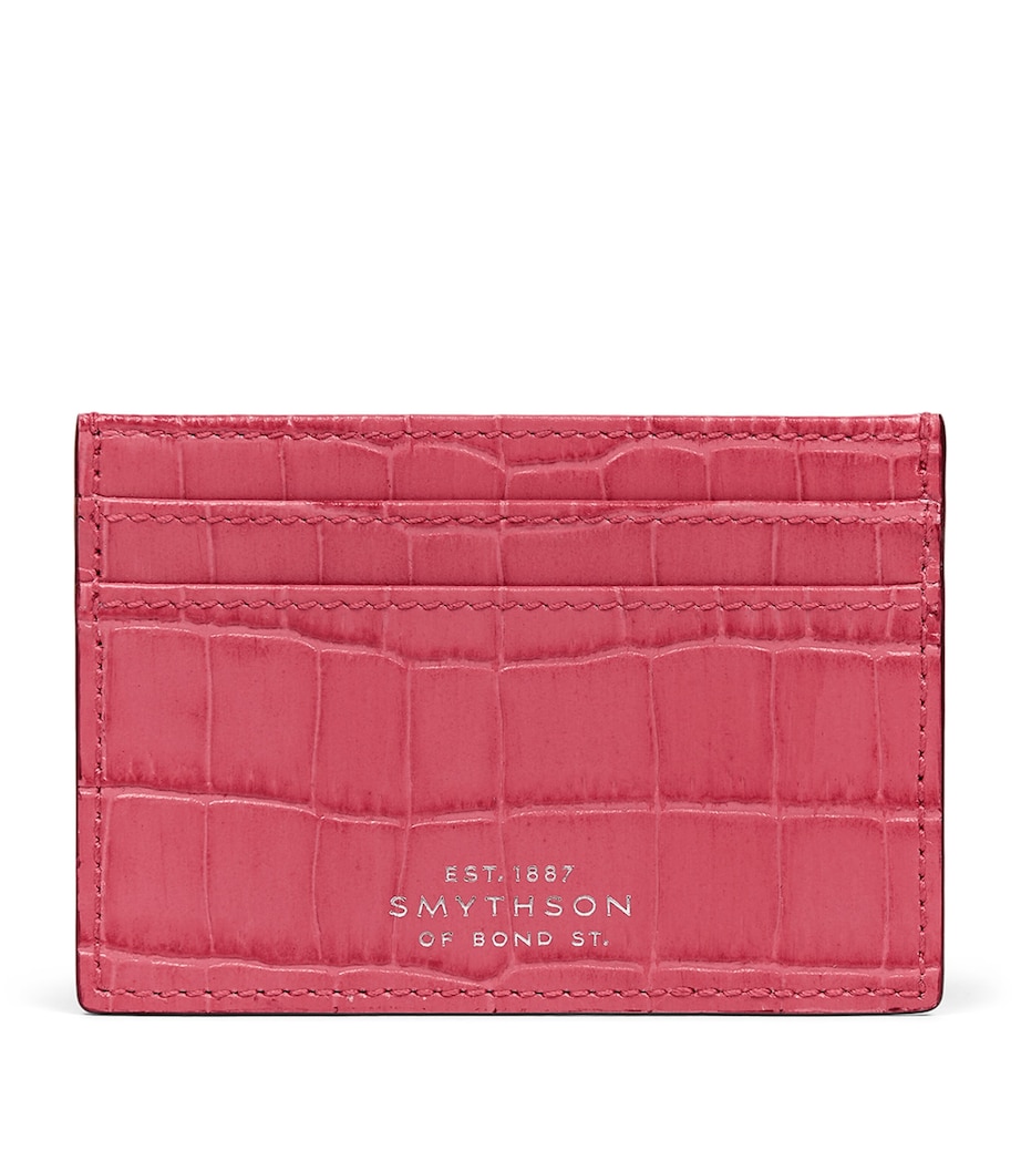 Leather Mara Card Holder RASPBERRY Image 1