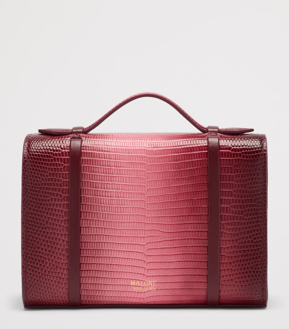 Malone Souliers Small Gradient Leather May Top-Handle Bag Rosewood Image 4