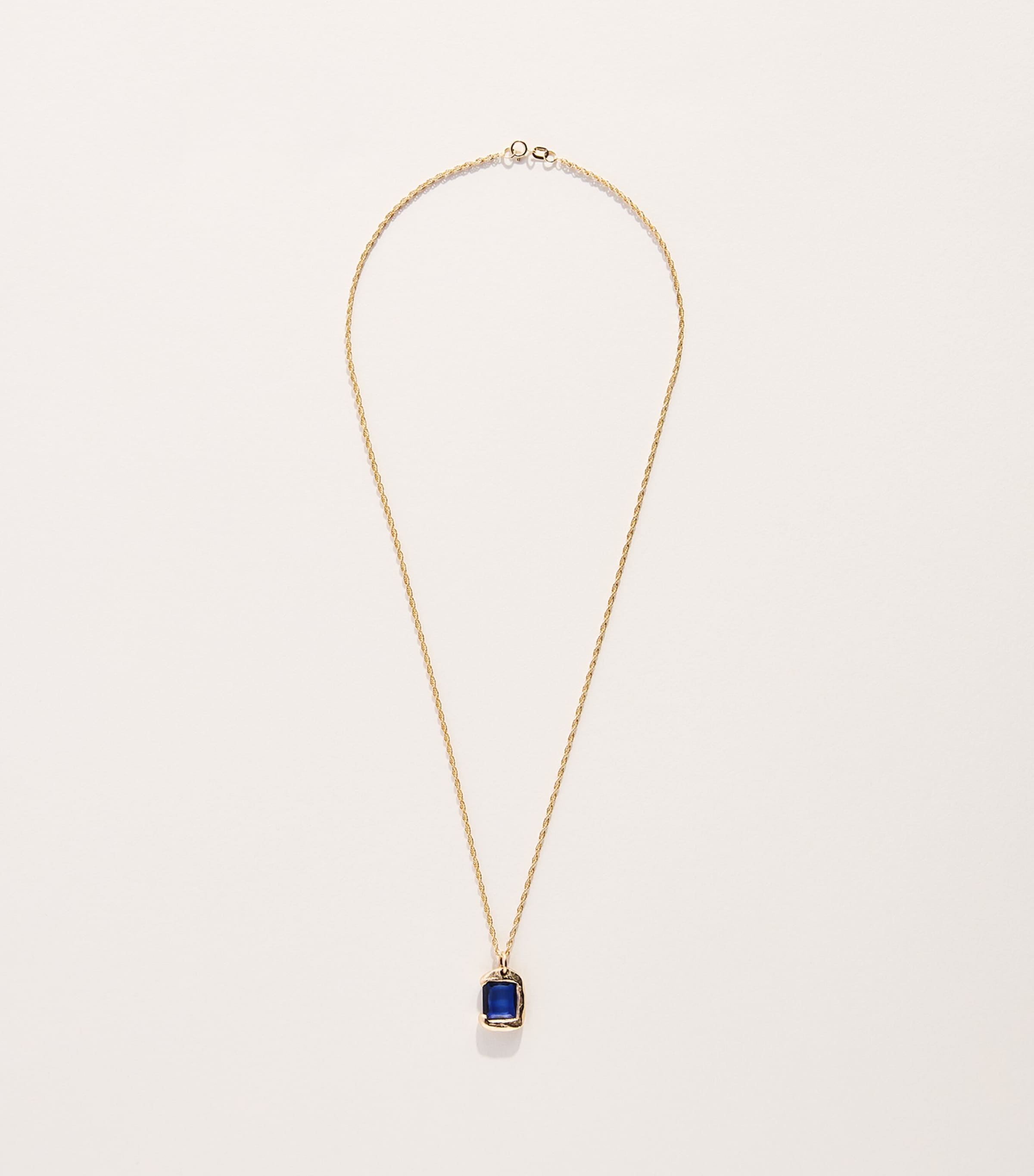 Bleue Burnham Yellow Gold and Sapphire Rose Pendant Necklace Gold Image 3
