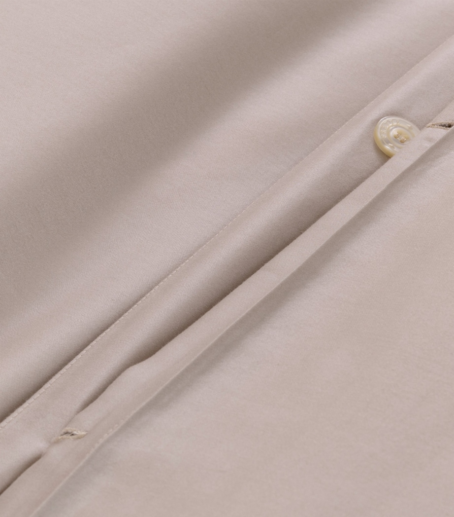 Frette Cotton Lush Ajour King Duvet Cover (260cm x 240cm) Greige Image 2