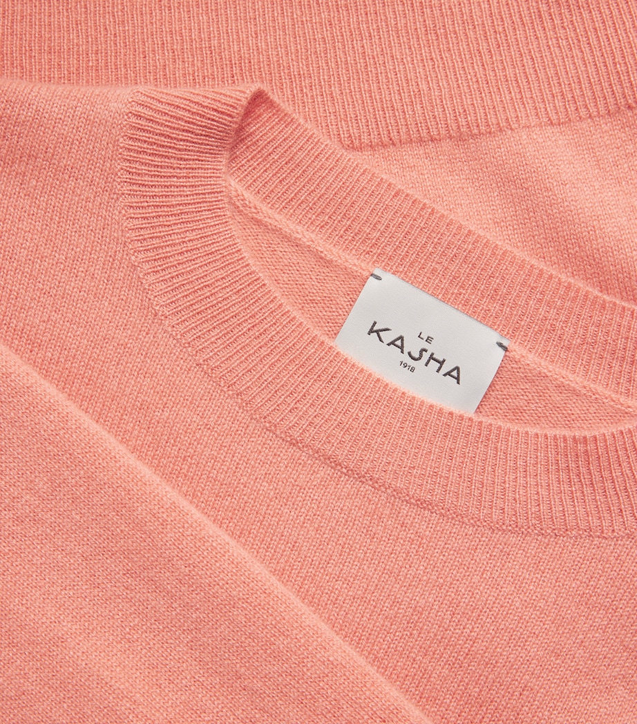 Organic Cashmere Menorca Sweater NEW PEACH Image 5