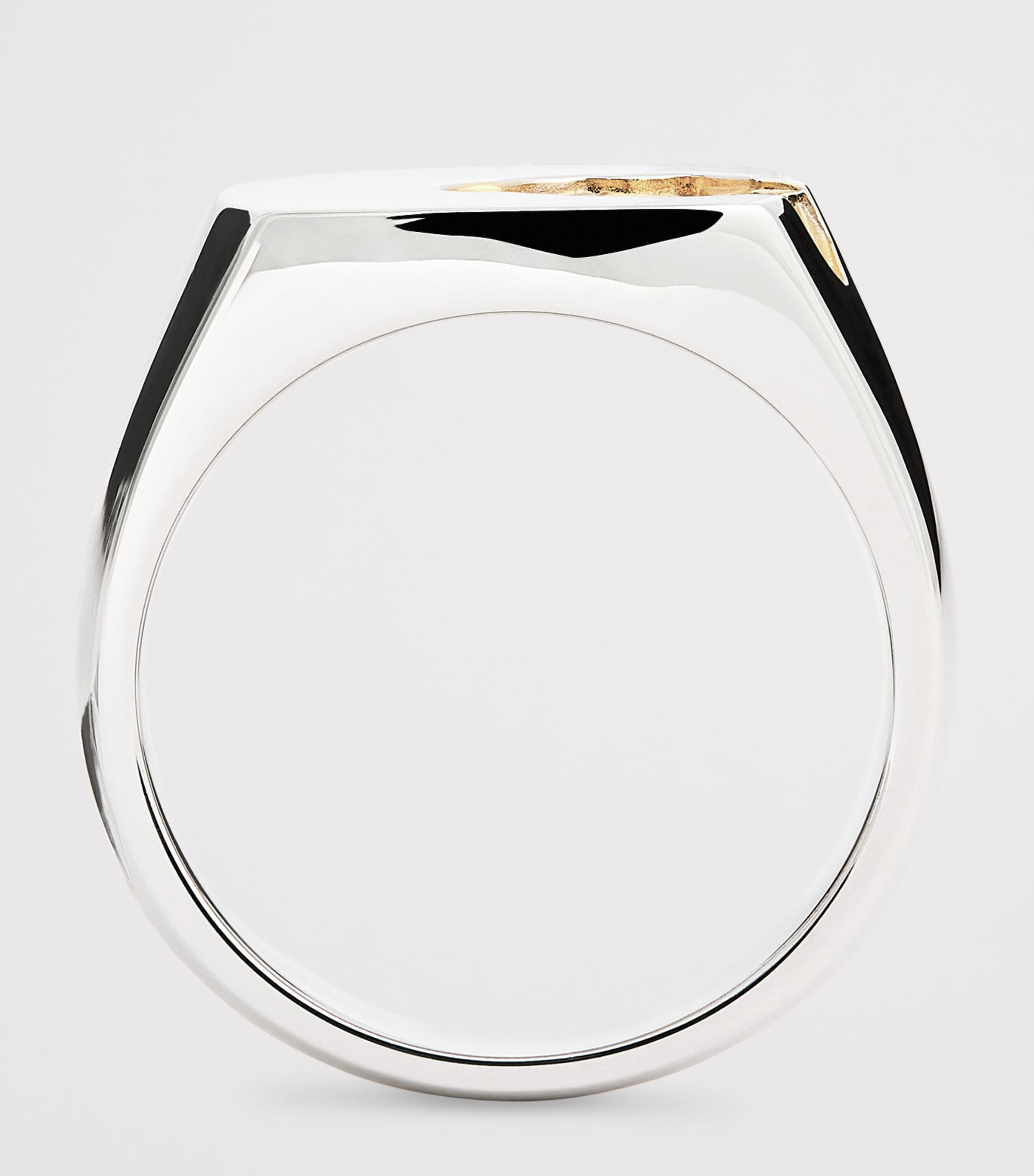 Sterling Silver and Tourmaline Mined Ring S925 / 18KGOLD Image 3