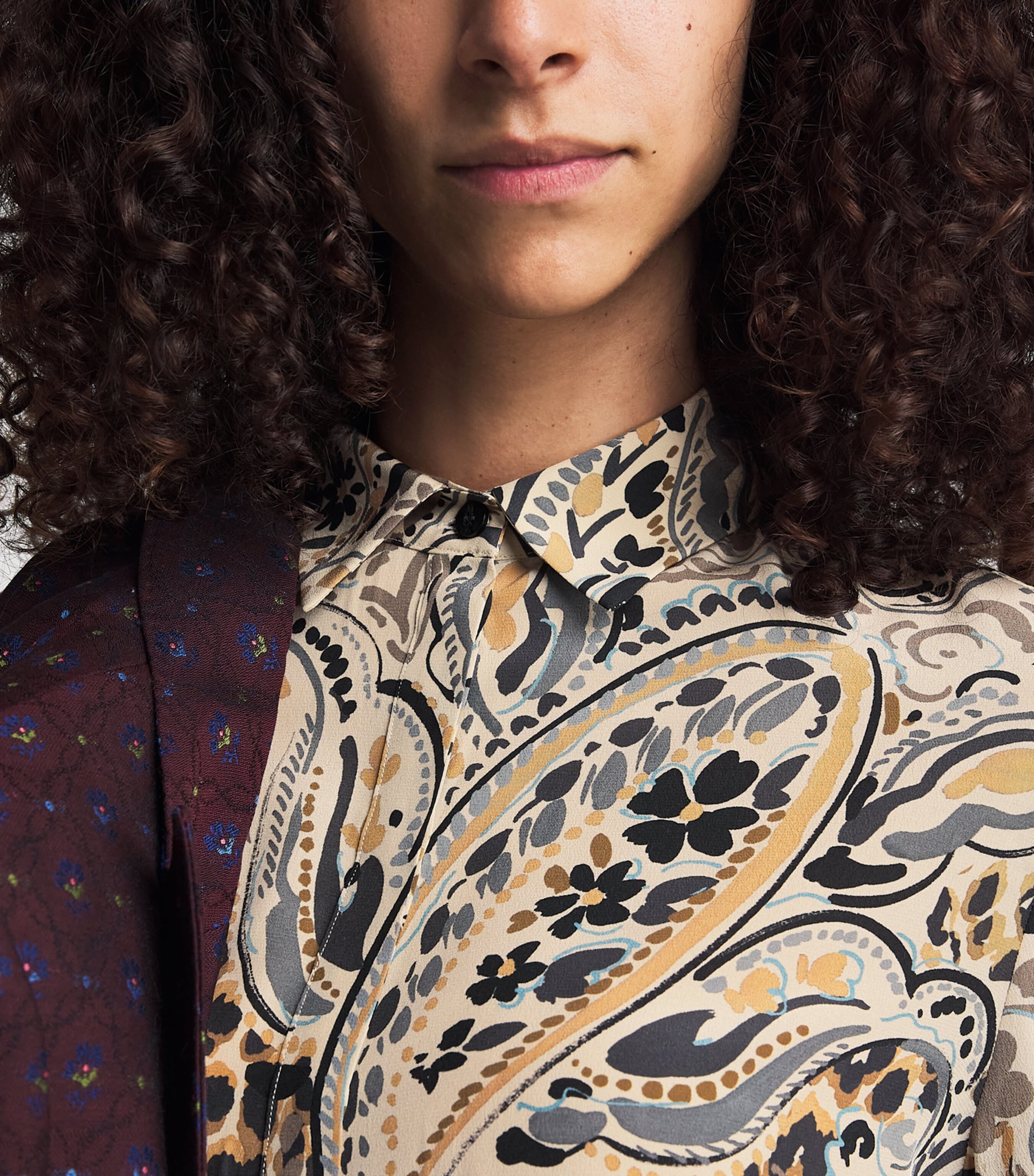 Etro Womens Silk Leopard Shirt Beige Image 3