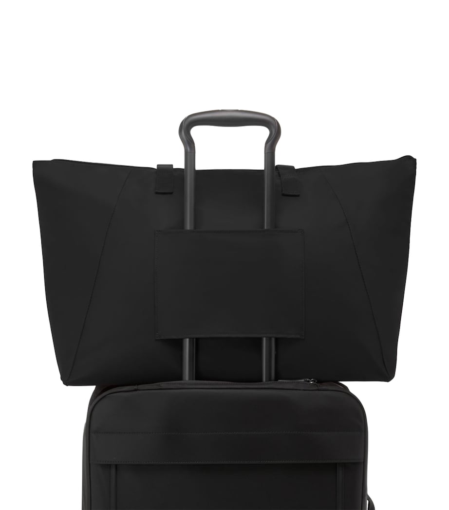 Nylon Voyageur Just in Case Foldable Bag BLACK GUNMETAL T522 Image 5