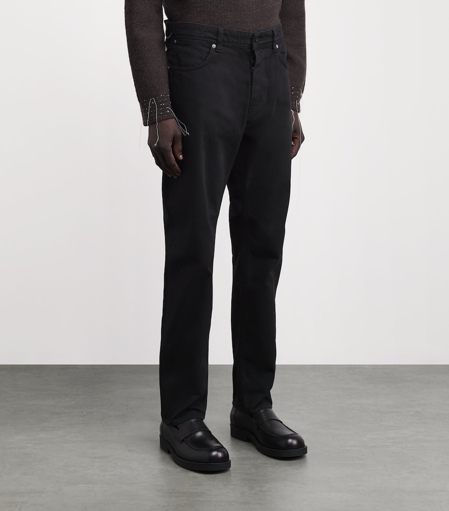 Stone Island Mens Light Bull Straight-Fit Jeans Image 4