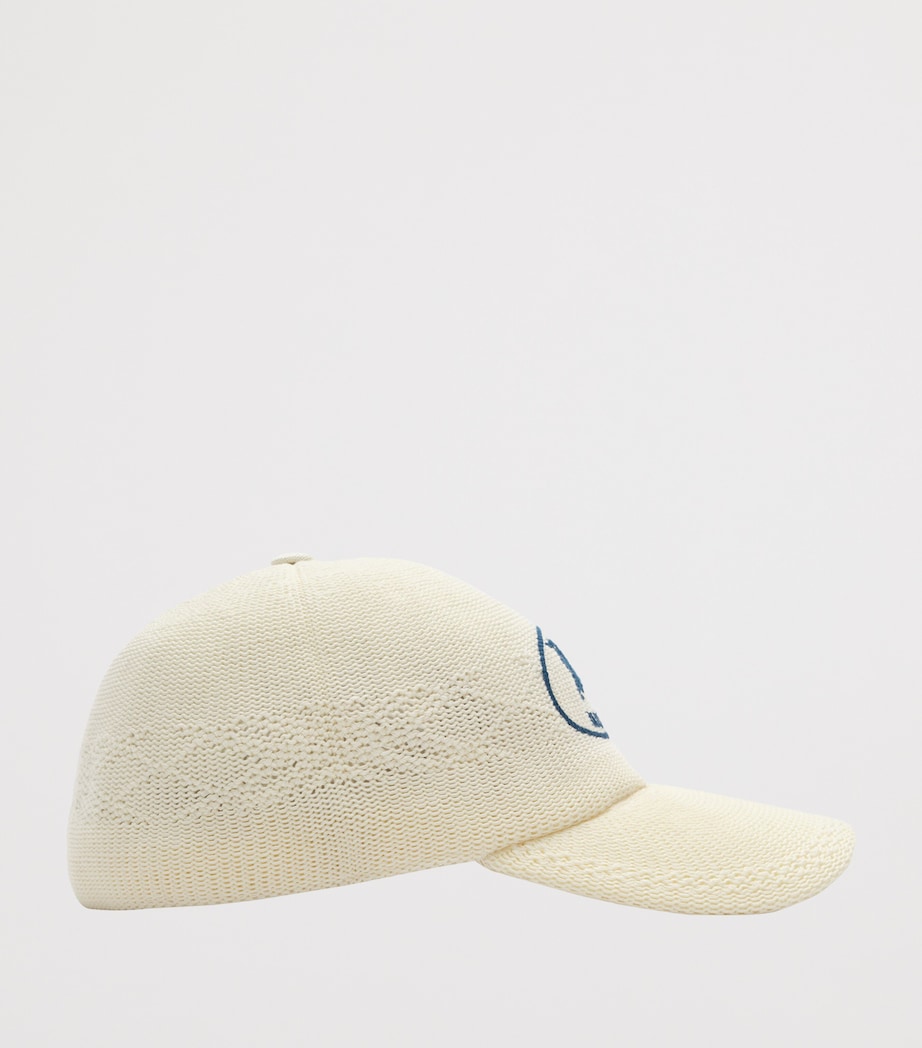 Burberry Knitted Knight Baseball Cap Ecru Image 2
