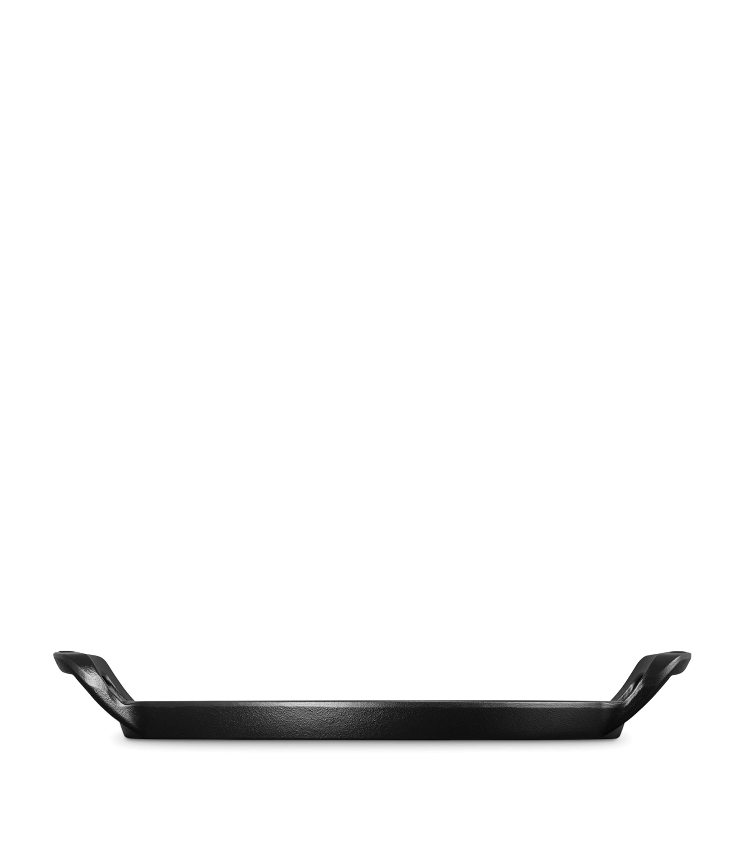 Le Creuset Cast Iron BBQ Pizza Pan (35cm) Satin Black Image 2