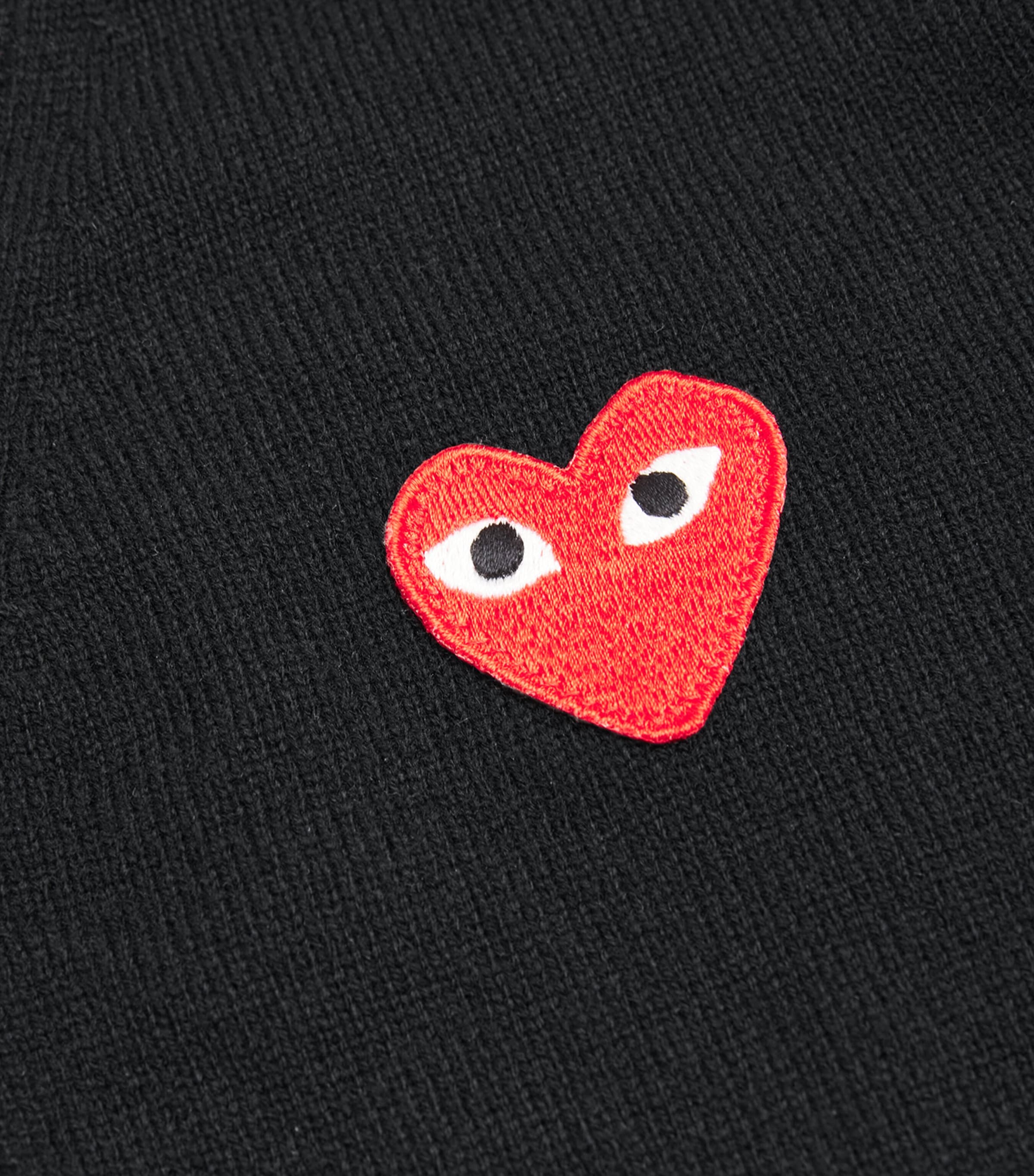 Wool Heart Cardigan BLACK Image 5