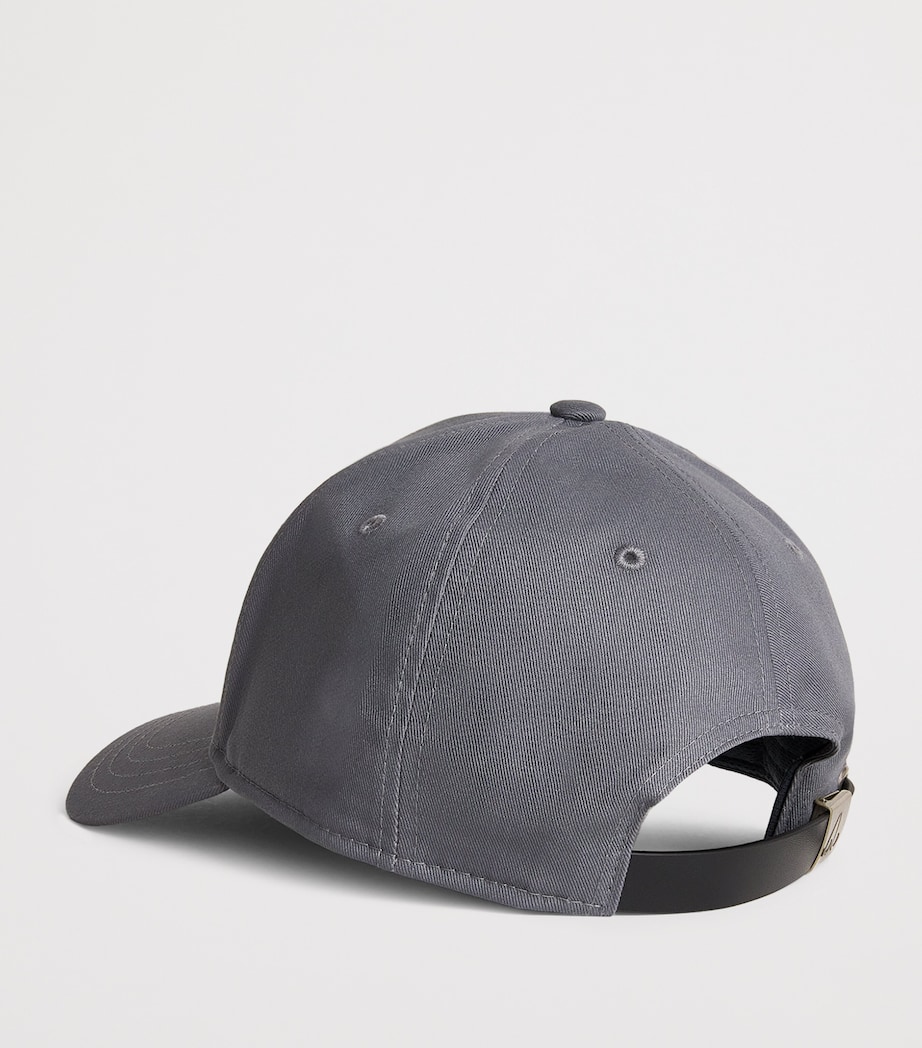 Cotton Logo Baseball Cap CEMENT - 1542 Image 3