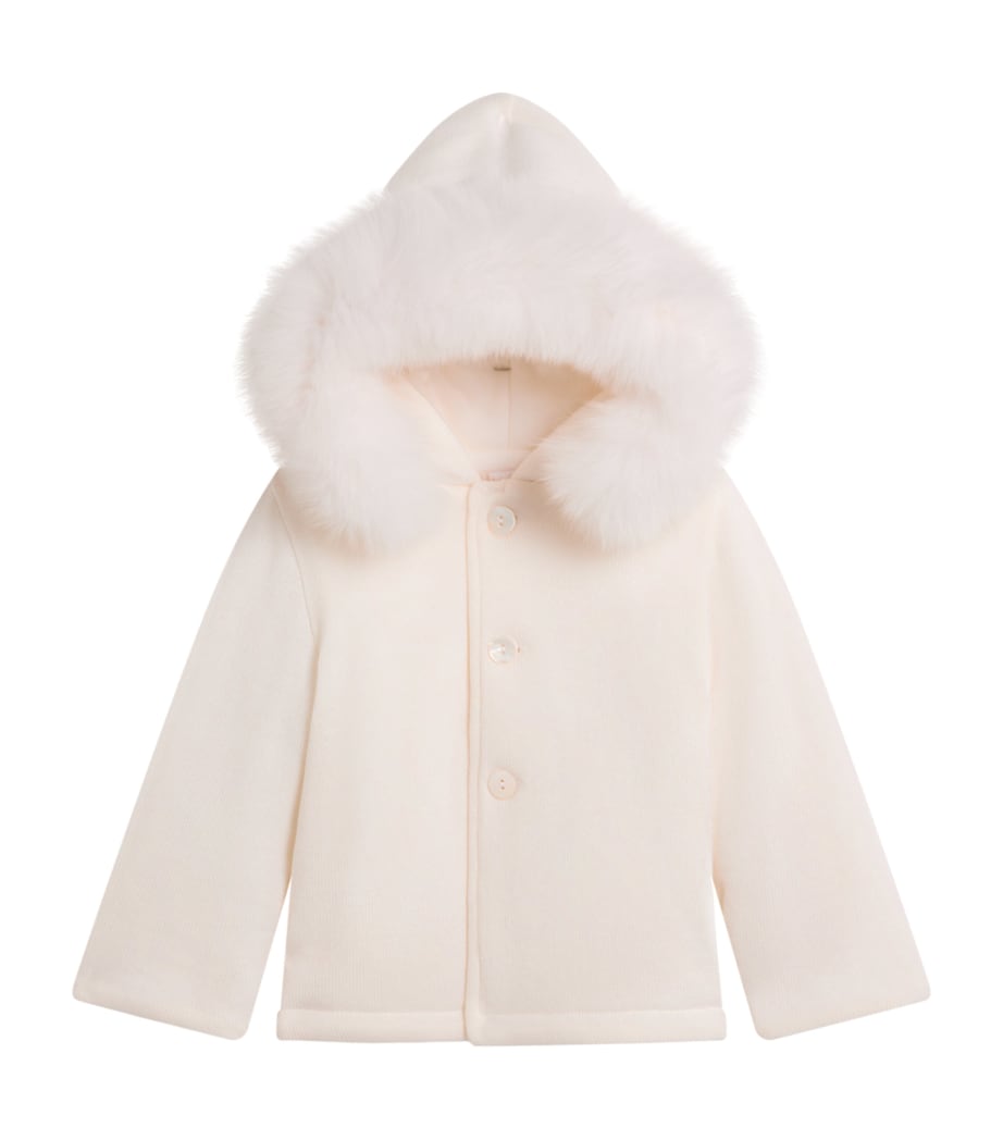 Fox Fur-Trim Snowsuit (1-18 Months) CIELO Image 1