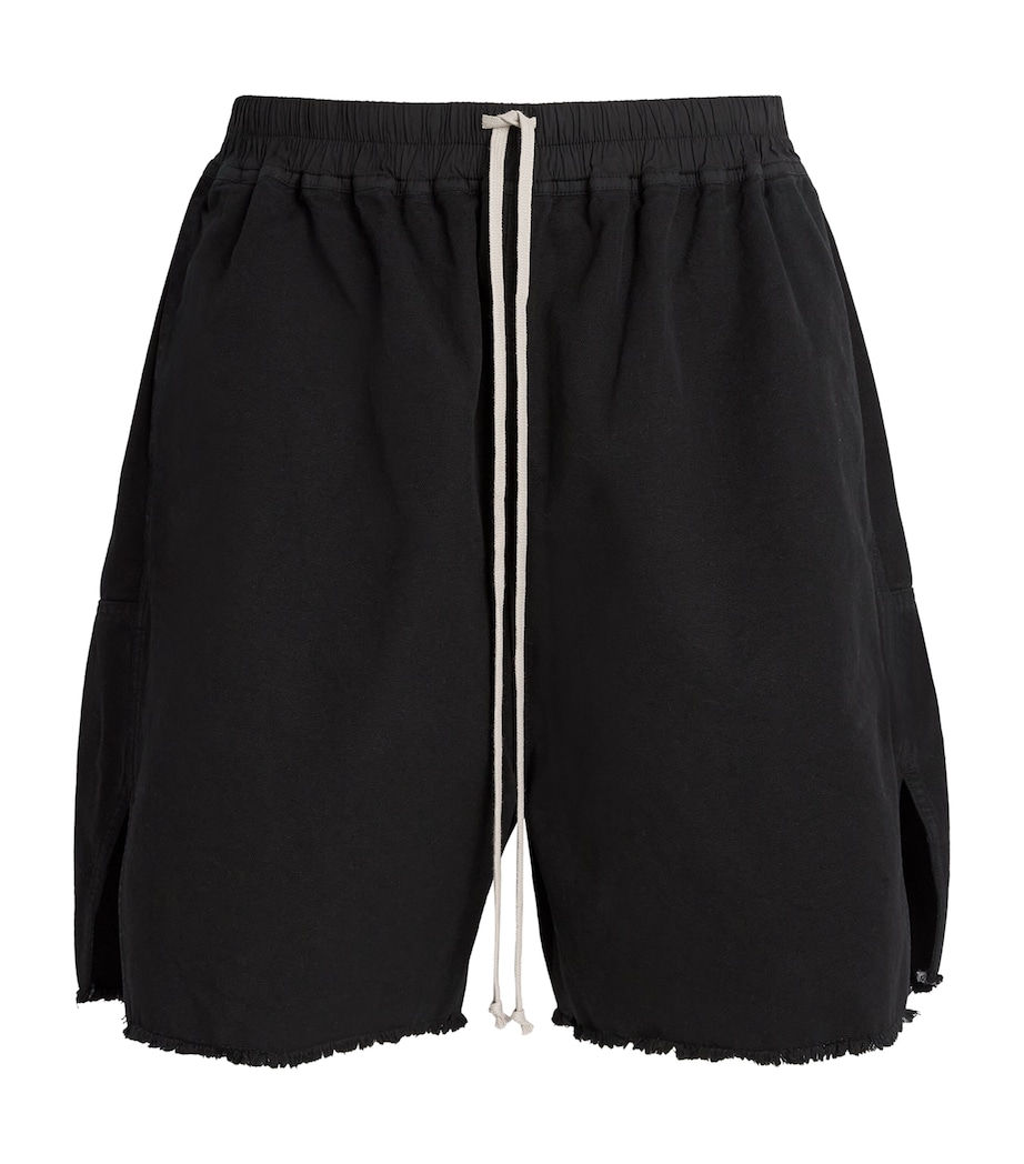 Rick Owens Mens Back-Zip Sweatshorts Image 1