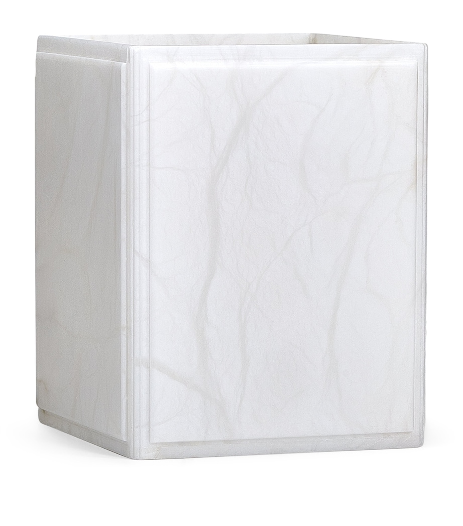 Alabaster Claudia Waste Bin WHITE Image 1