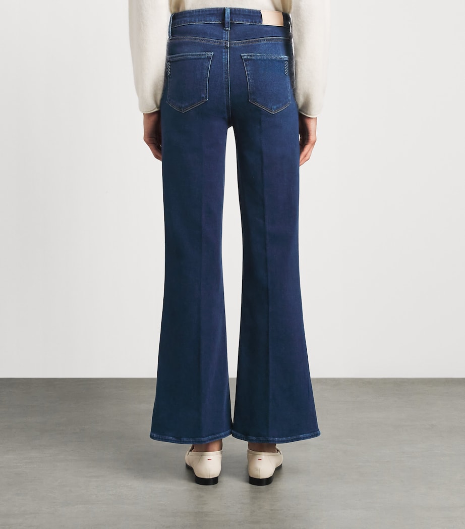 PAIGE Womens Marlow Skimmer High-Rise Flared Jeans Admission Image 5