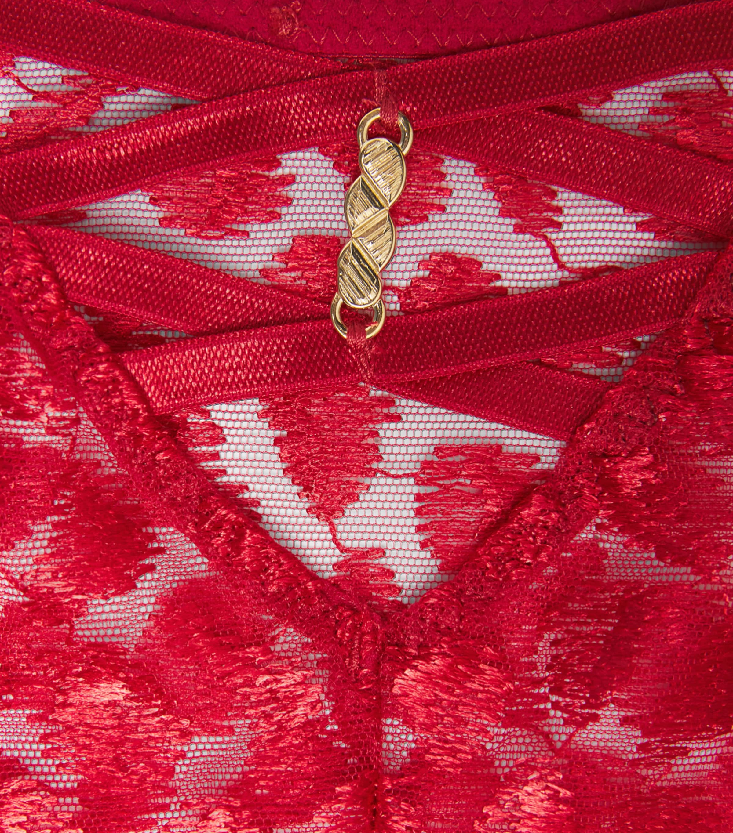 Aubade Womens Crazy In Love Briefs Red Delight Image 4