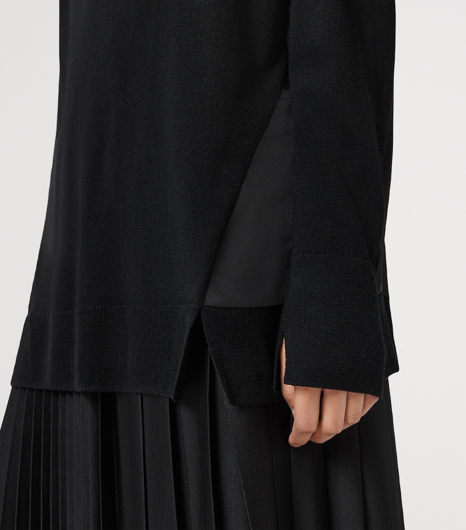 Wool Bern Sweater BLACK Image 7