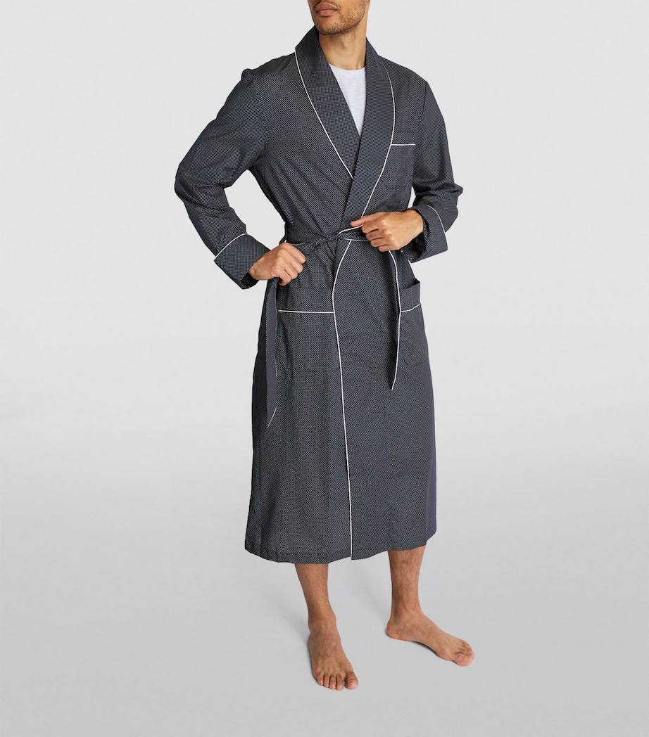 Polka-Dot Dressing Gown NAVY Image 2