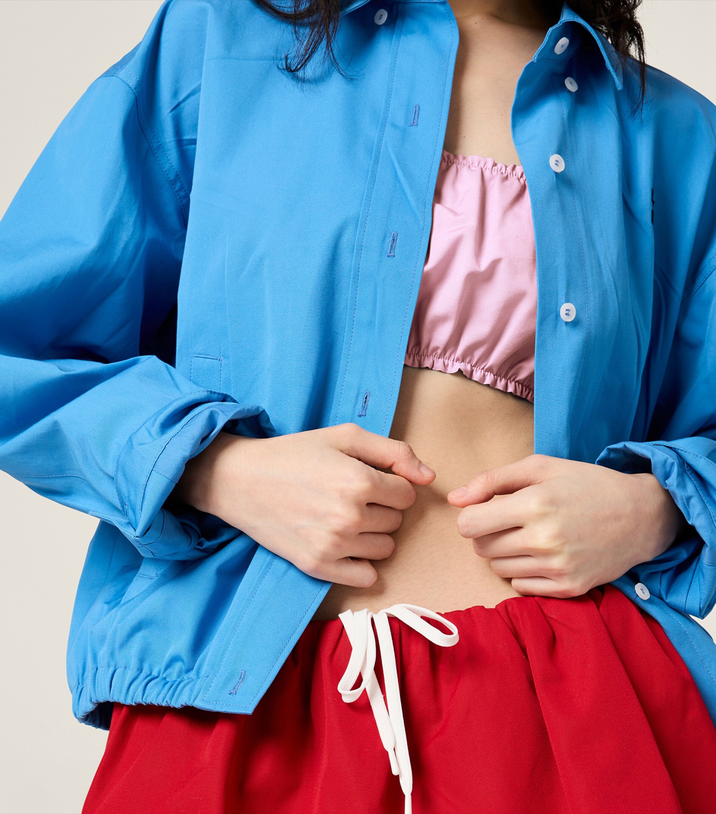 Miu Miu Womens Cotton Poplin Bandeau Top Image 5