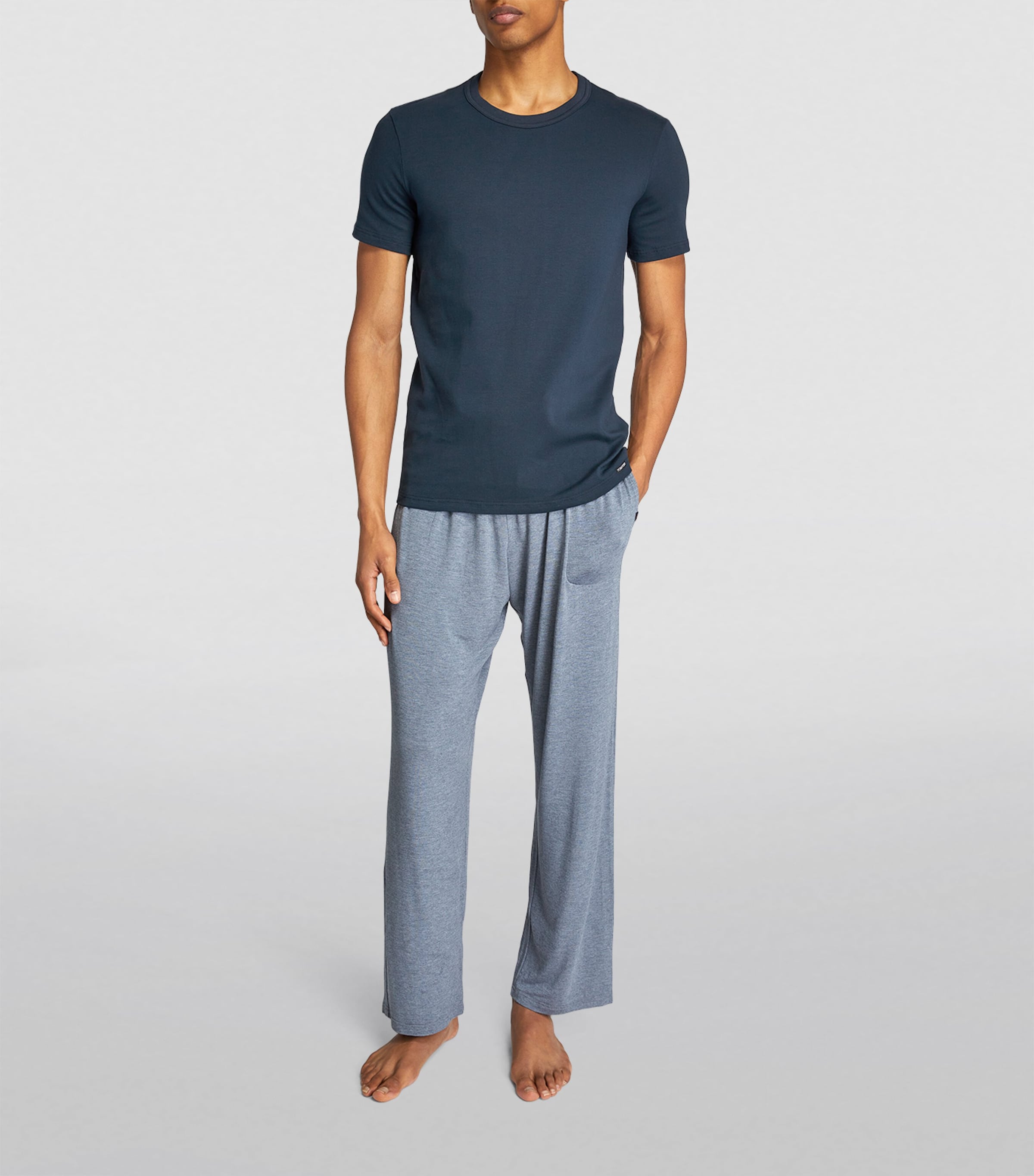 Crew-Neck T-Shirt 412 NAVY Image 2