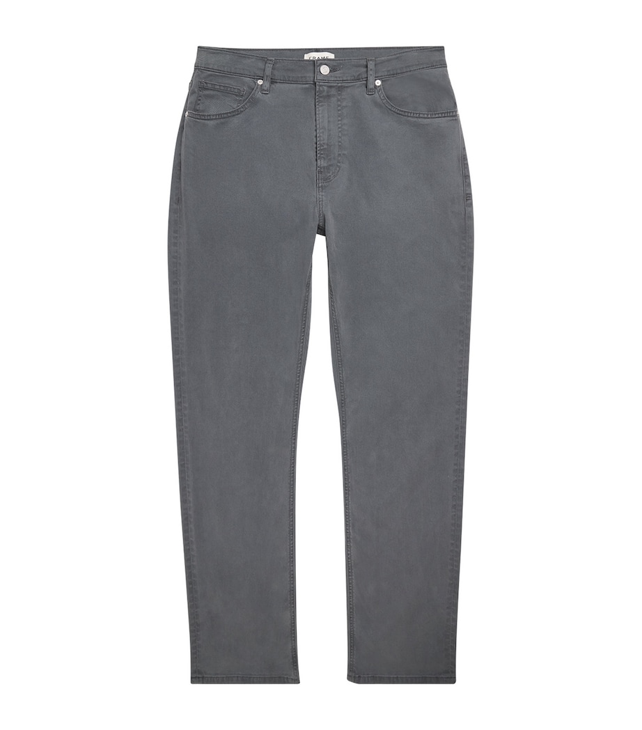 FRAME Mens The Modern Straight Jeans Swgy Shadow Grey Image 1
